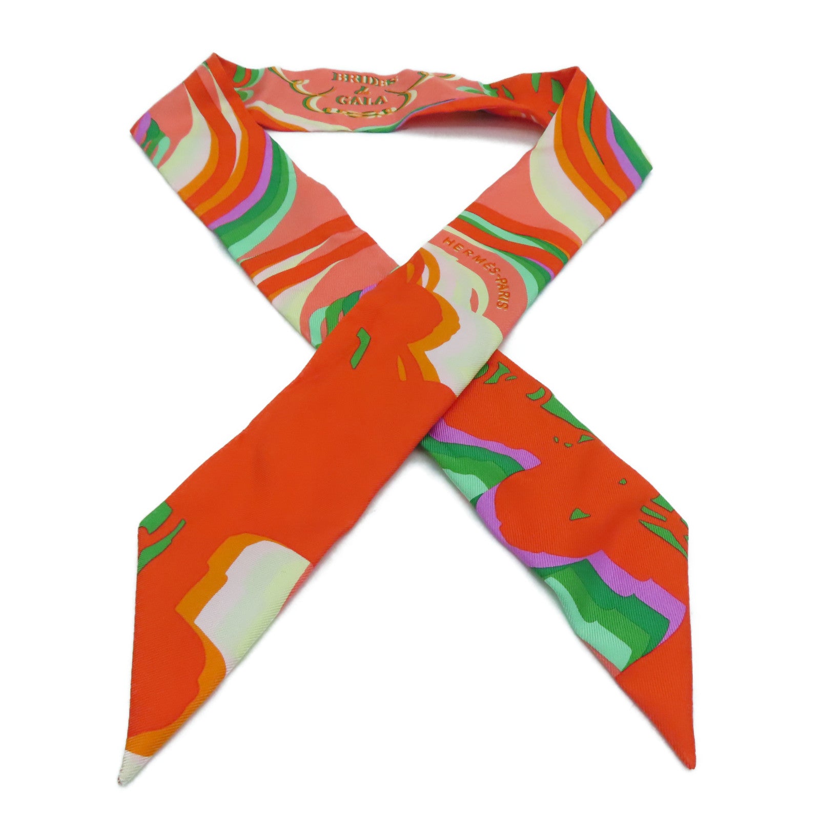 HERMES Silk Twilly Scarf Color