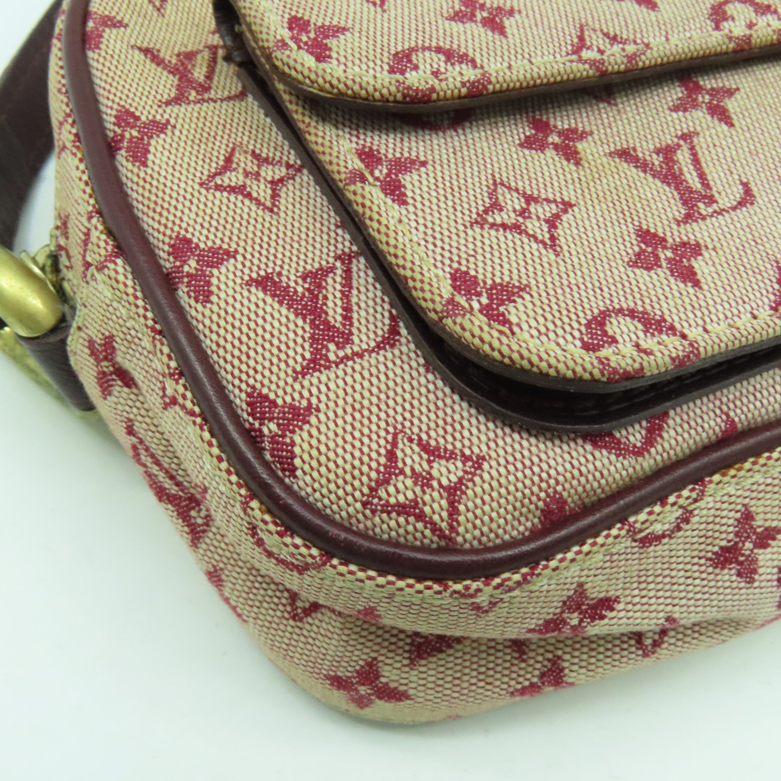 LOUIS VUITTON Monogram Mini Juliet金扣肩背袋粉紅色