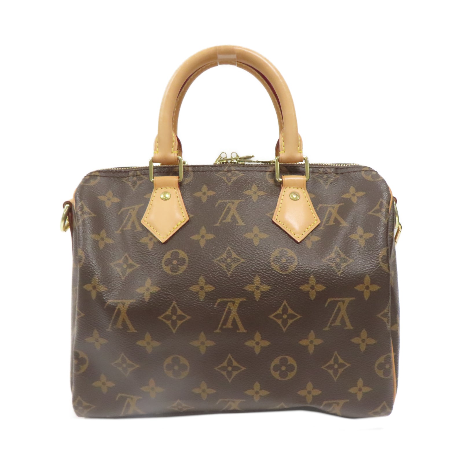 LOUIS VUITTON Monogram Speedy Bandouliere 25金扣手挽肩背兩用袋啡色