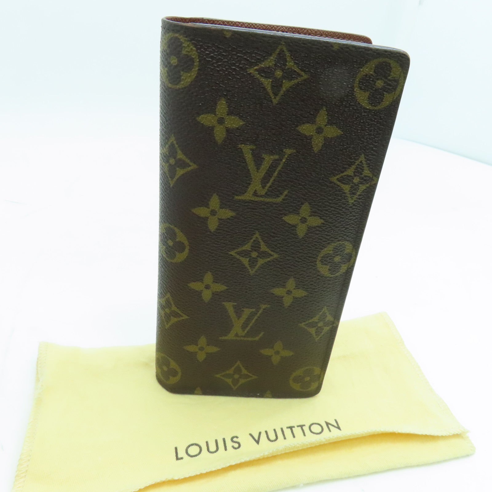 LOUIS VUITTON Monogram Brazza Long Wallet長錢包啡色