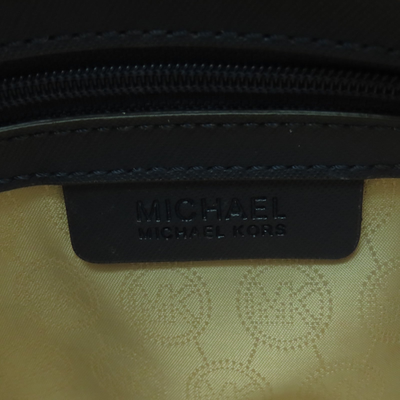 Michael Kors Saffiano皮革Shoulder Bag金扣手挽肩背兩用袋深藍色