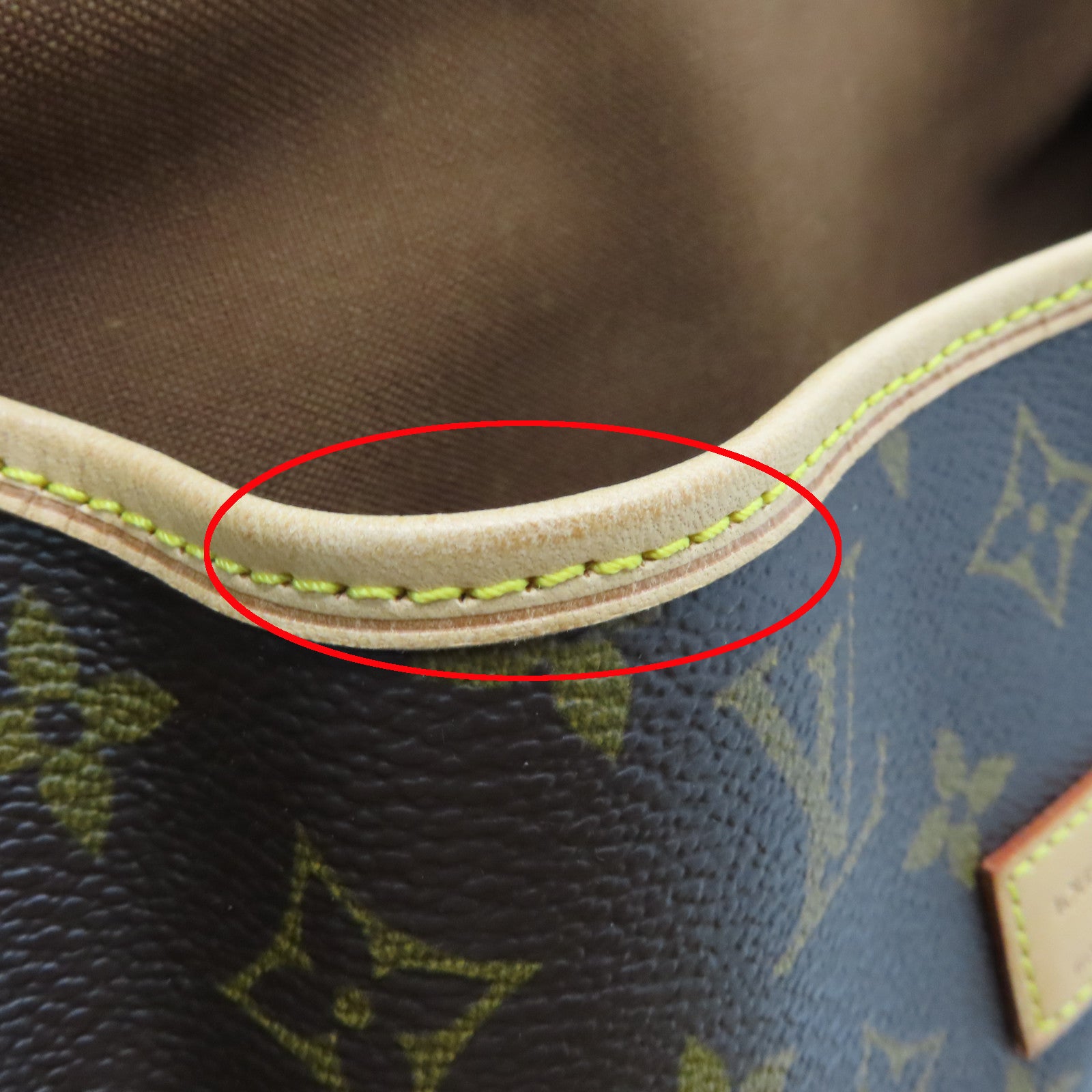 LOUIS VUITTON Monogram Saumur Gold Buckle Shoulder Bag Brown