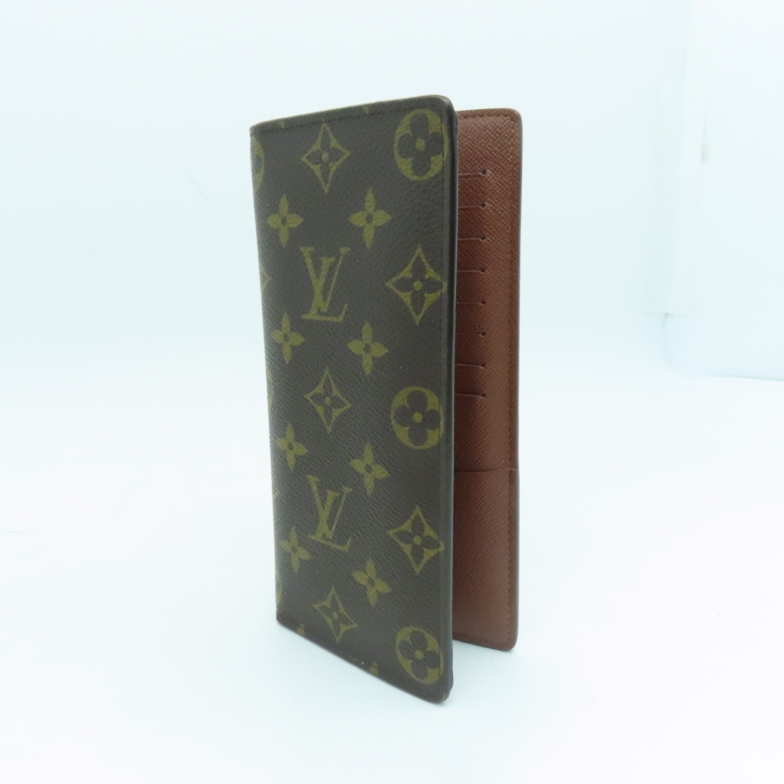 LOUIS VUITTON Monogram Brazza Long Wallet長錢包啡色