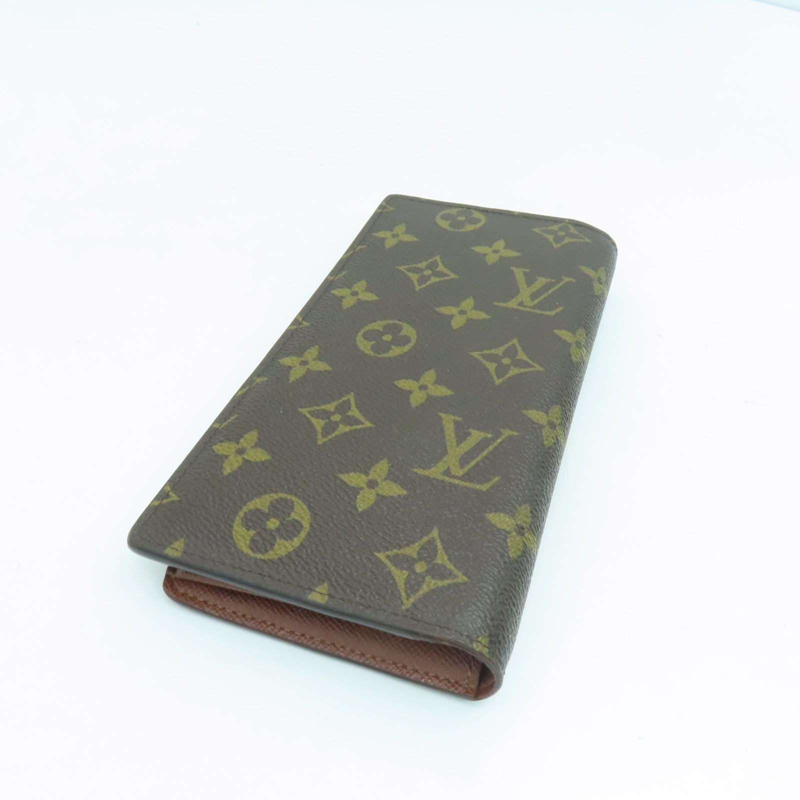 LOUIS VUITTON Monogram Brazza Long Wallet長錢包啡色
