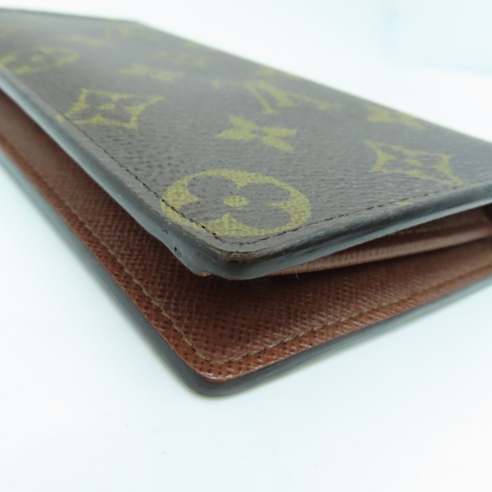 LOUIS VUITTON Monogram Brazza Long Wallet長錢包啡色