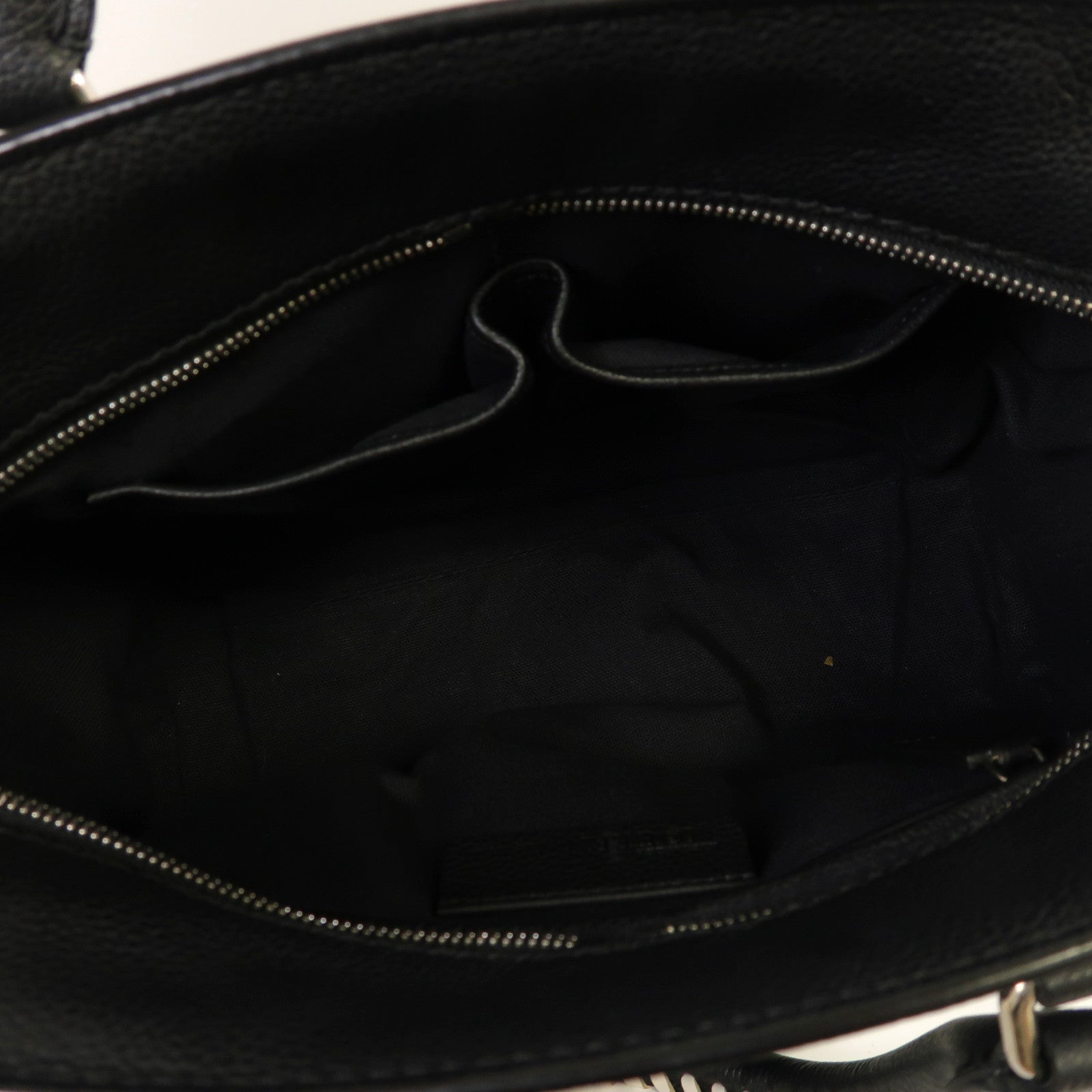 Alexander McQueen 牛皮皮革2way Shoulder Bag銀扣手挽肩背兩用袋黑色