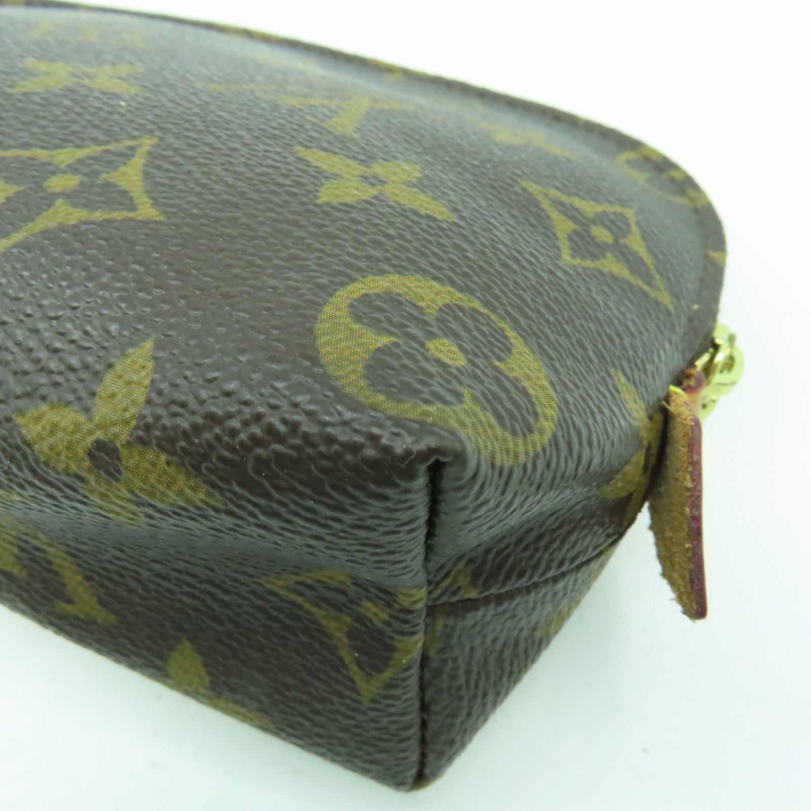 LOUIS VUITTON 【激減優惠】Monogram Pouch金扣手拿包啡色