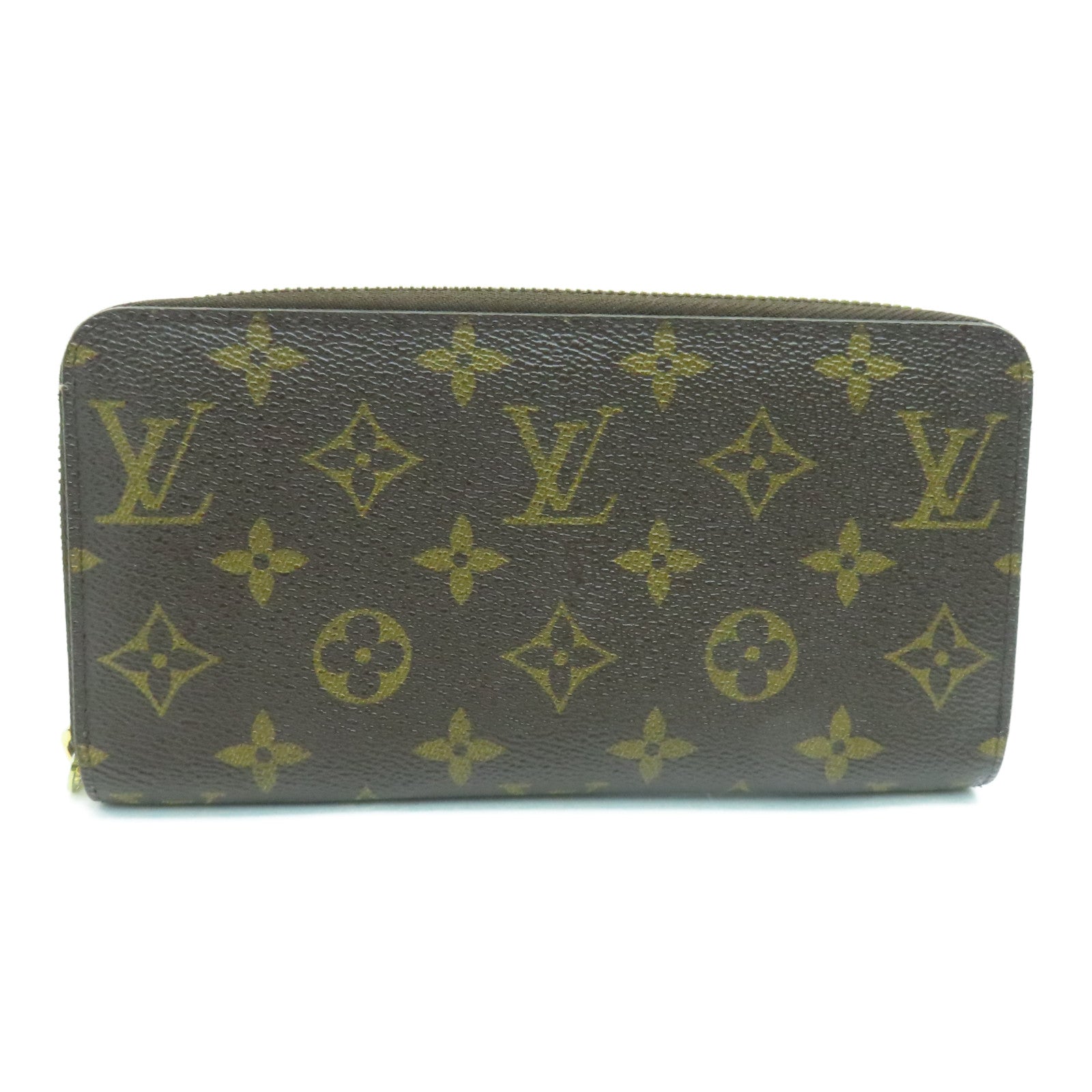 LOUIS VUITTON Monogram Zippy Long Wallet金扣拉錬長錢包啡色