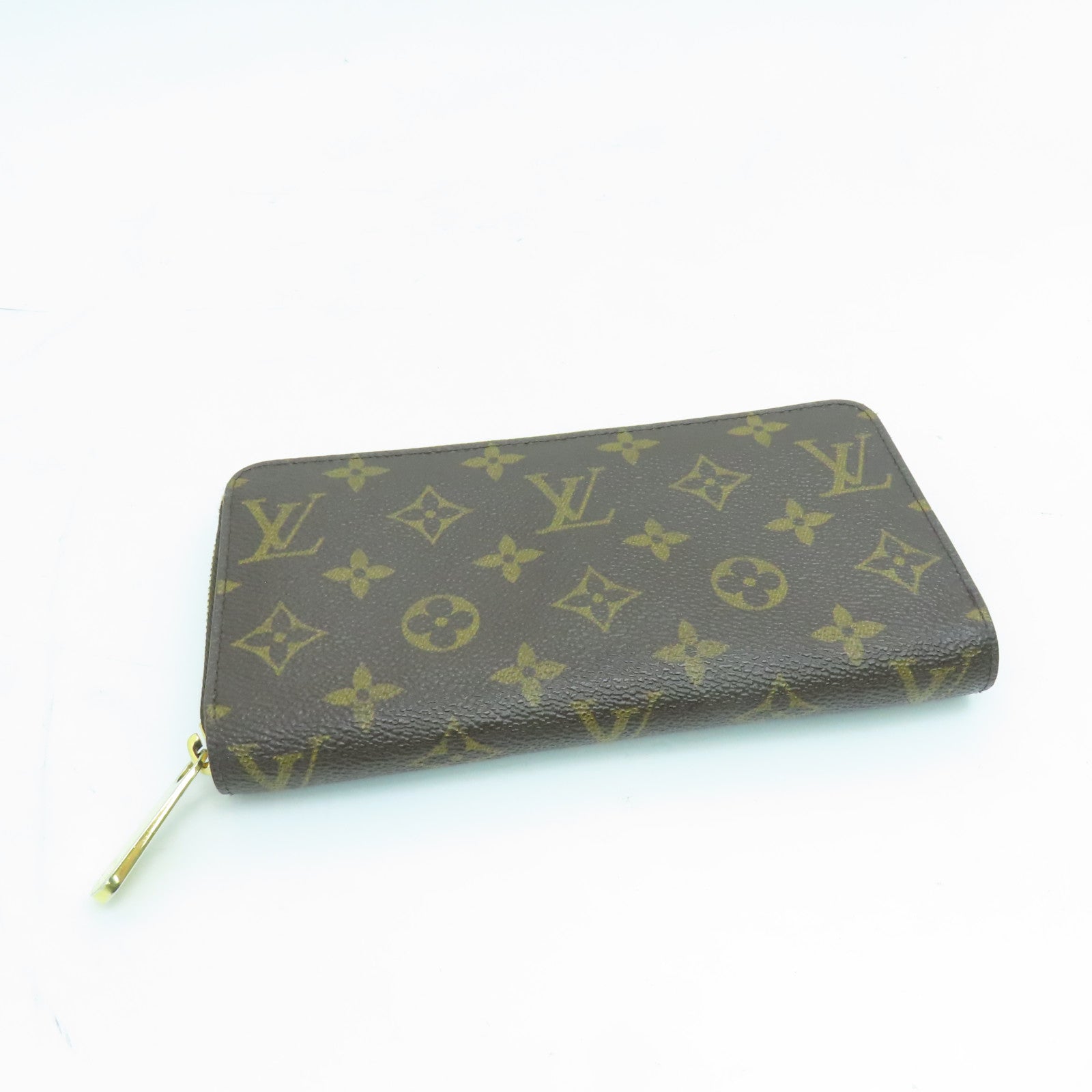LOUIS VUITTON Monogram Zippy Long Wallet金扣拉錬長錢包啡色