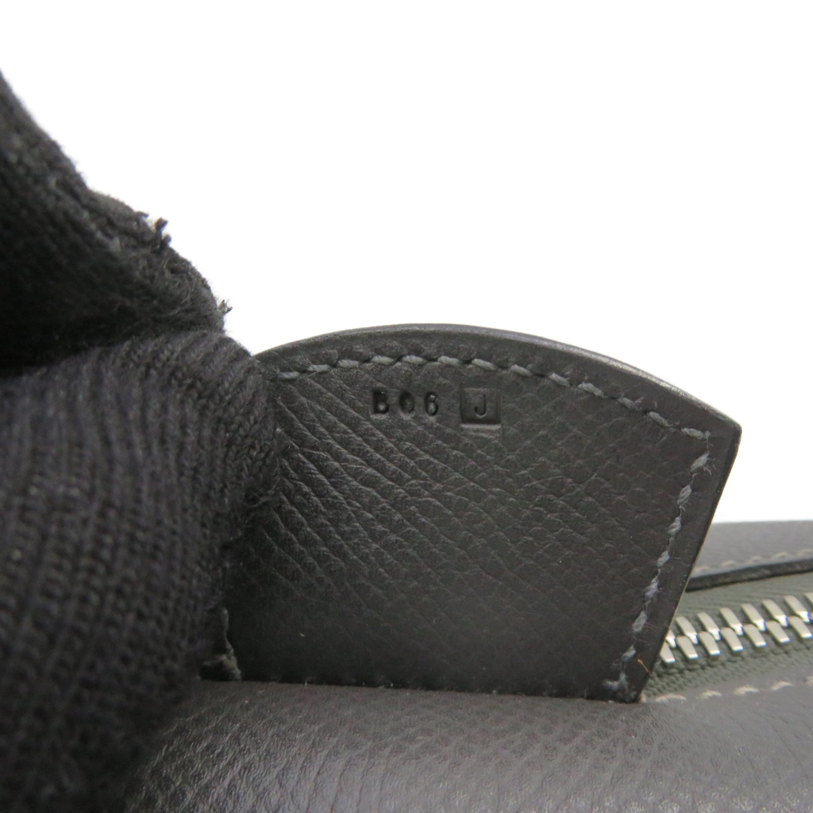 HERMES 【激减优惠】Epsom皮革Bambay银扣手挽袋灰色