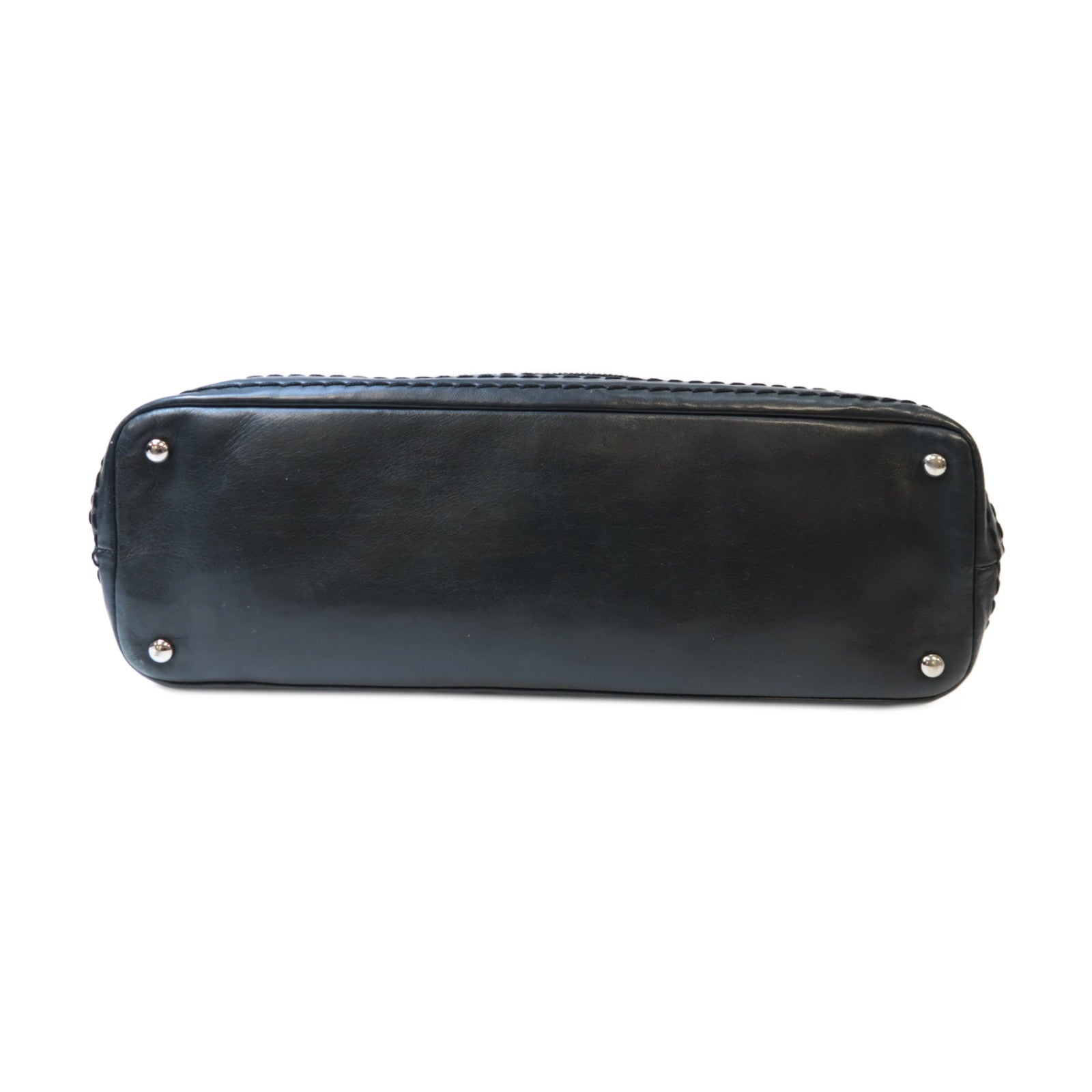 CHANEL 菱格牛皮皮革Shoulder Bag銀扣肩背袋黑色