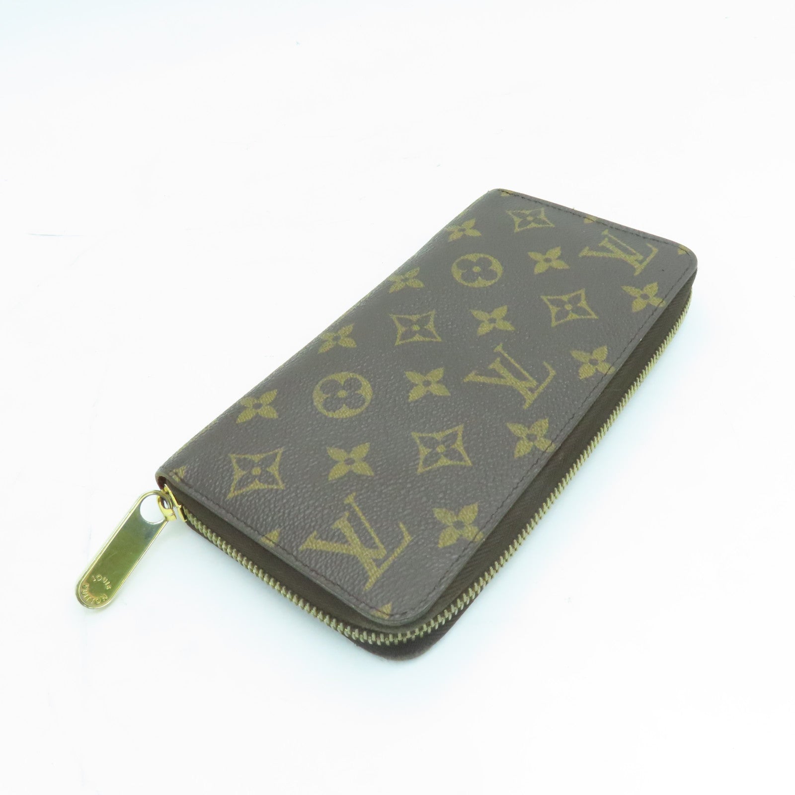 LOUIS VUITTON Monogram Zippy Long Wallet金扣拉錬長錢包啡色