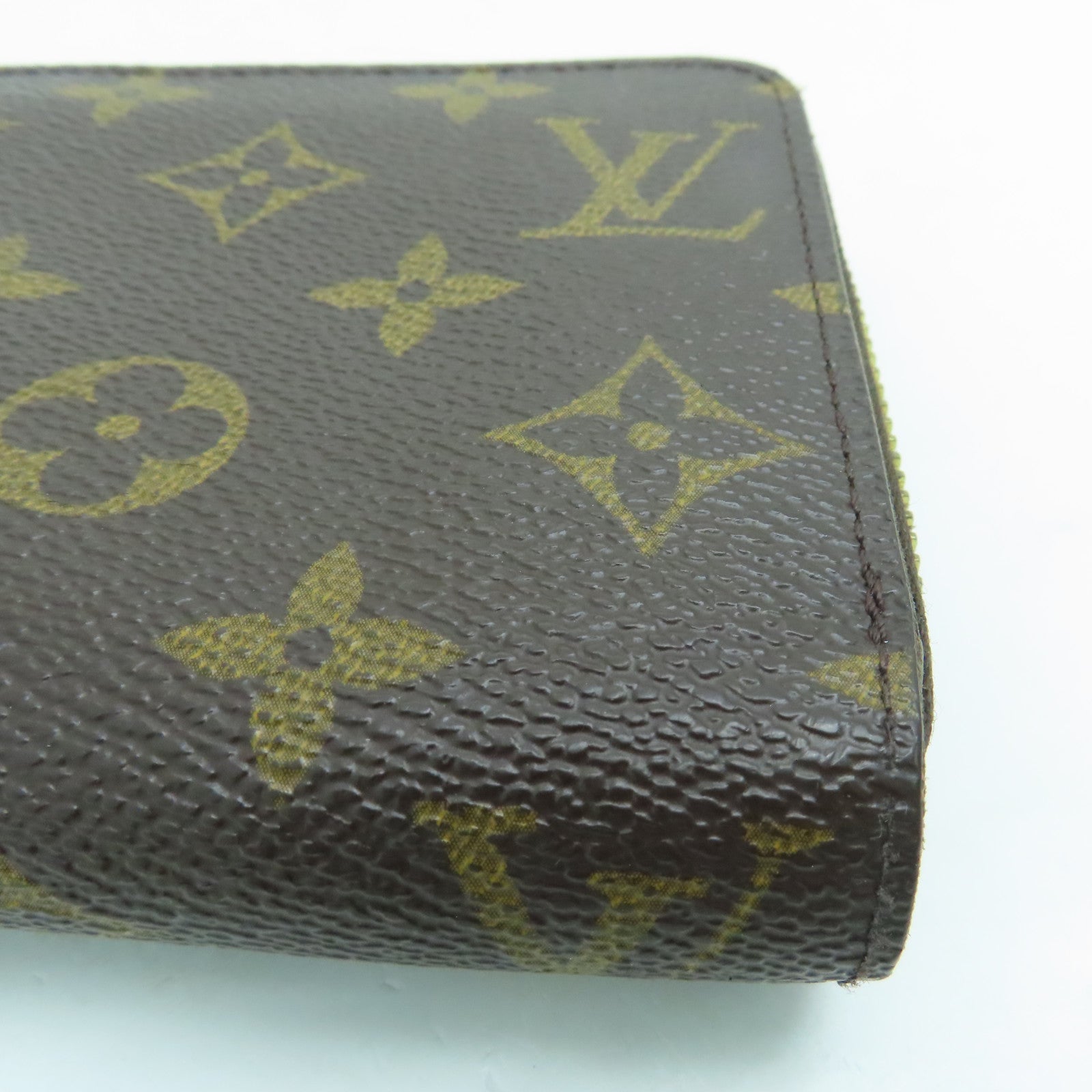 LOUIS VUITTON Monogram Zippy Long Wallet金扣拉錬長錢包啡色
