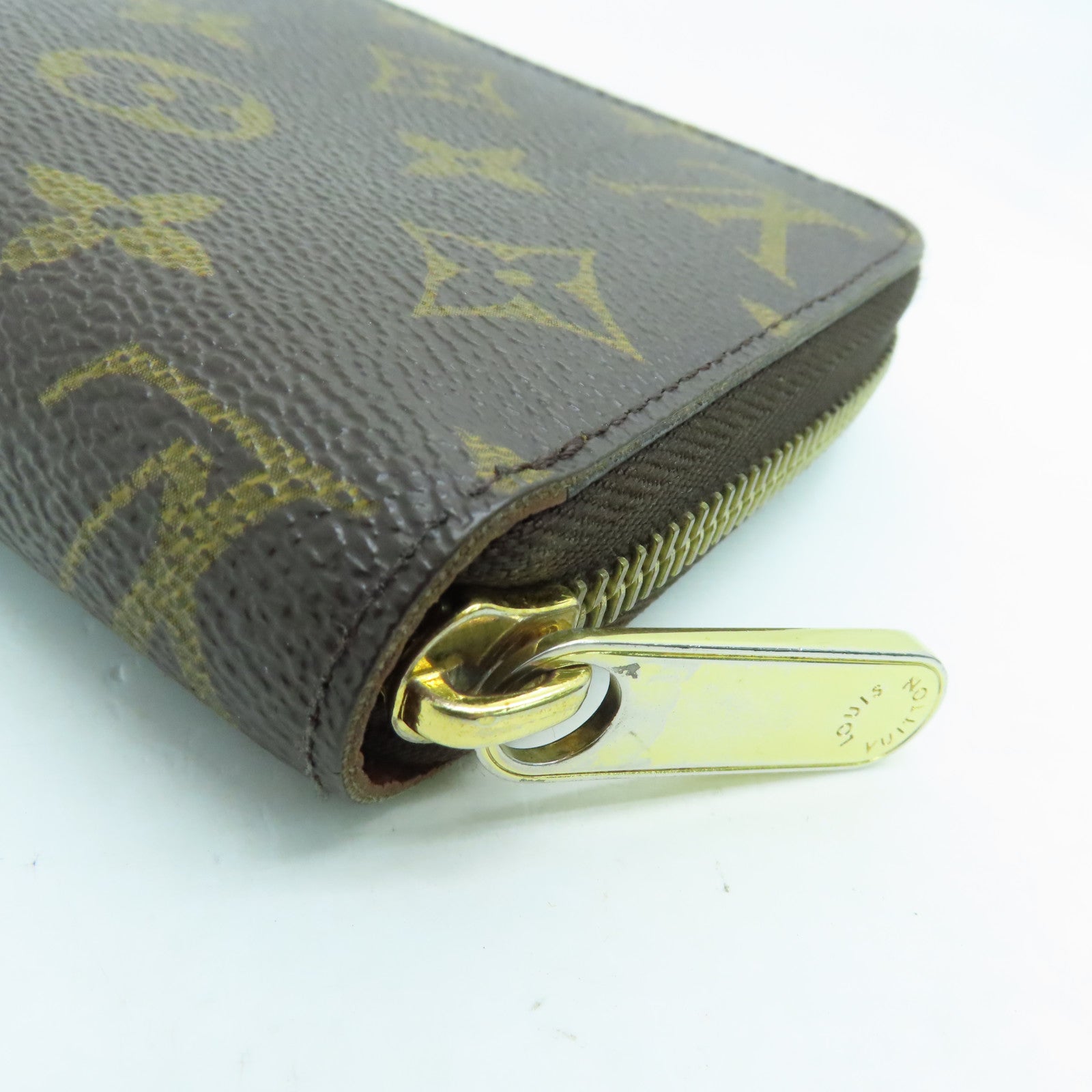 LOUIS VUITTON Monogram Zippy Long Wallet金扣拉錬長錢包啡色