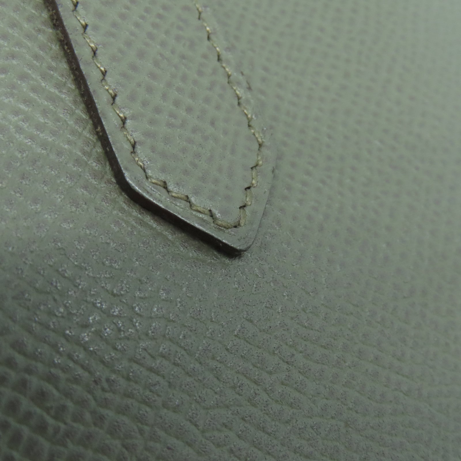 HERMES Epsom皮革Bearn W Snap銀扣長錢包Etain杏色