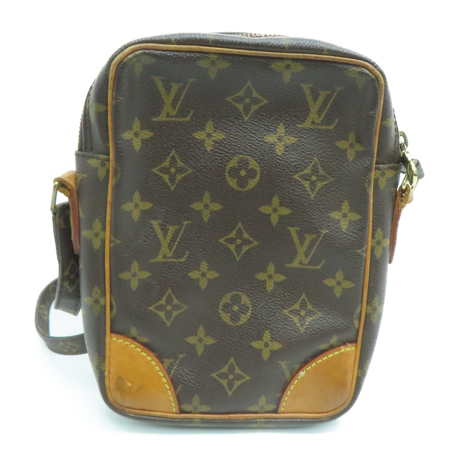 LOUIS VUITTON Monogram Danube金扣肩背袋啡色