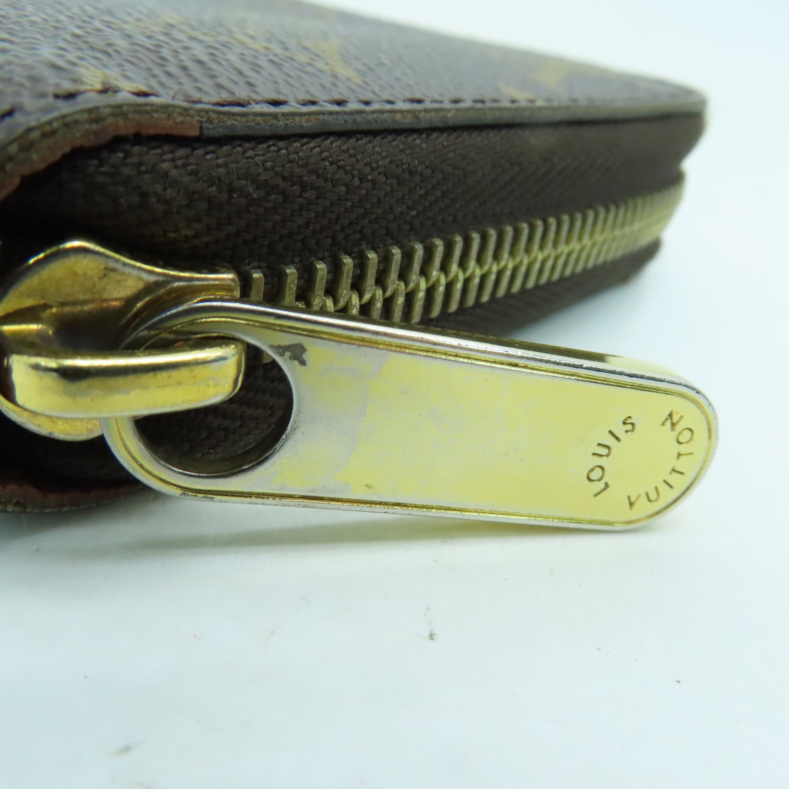 LOUIS VUITTON Monogram Zippy Long Wallet金扣拉錬長錢包啡色