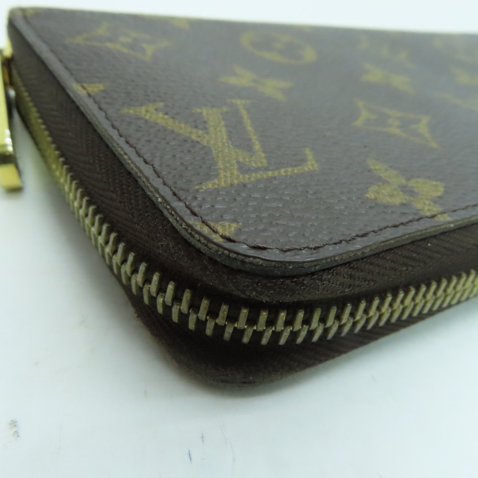 LOUIS VUITTON Monogram Zippy Long Wallet金扣拉錬長錢包啡色