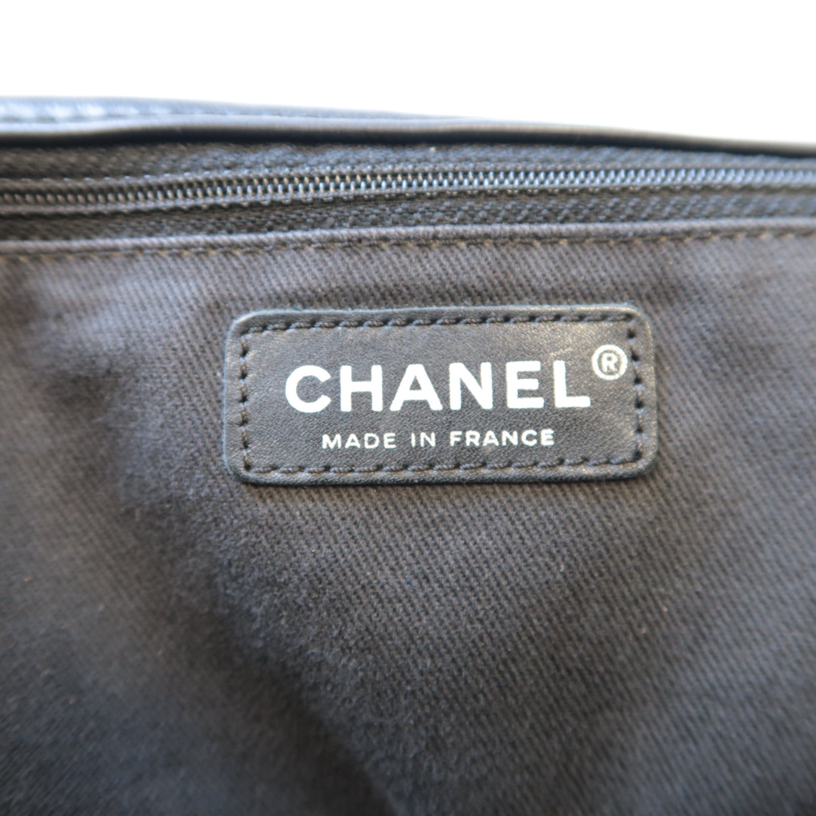 CHANEL 菱格牛皮皮革Shoulder Bag銀扣肩背袋黑色