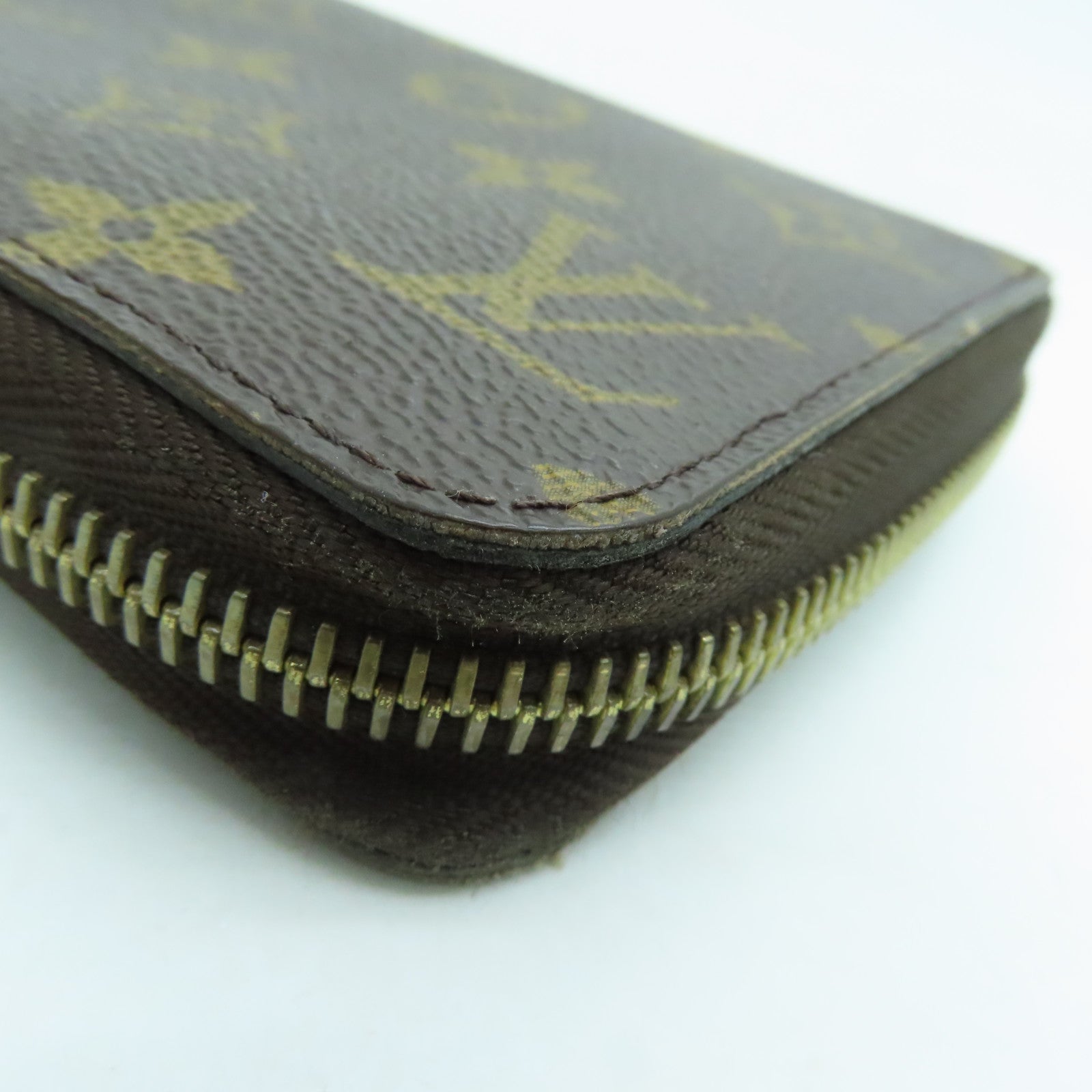 LOUIS VUITTON Monogram Zippy Long Wallet金扣拉錬長錢包啡色
