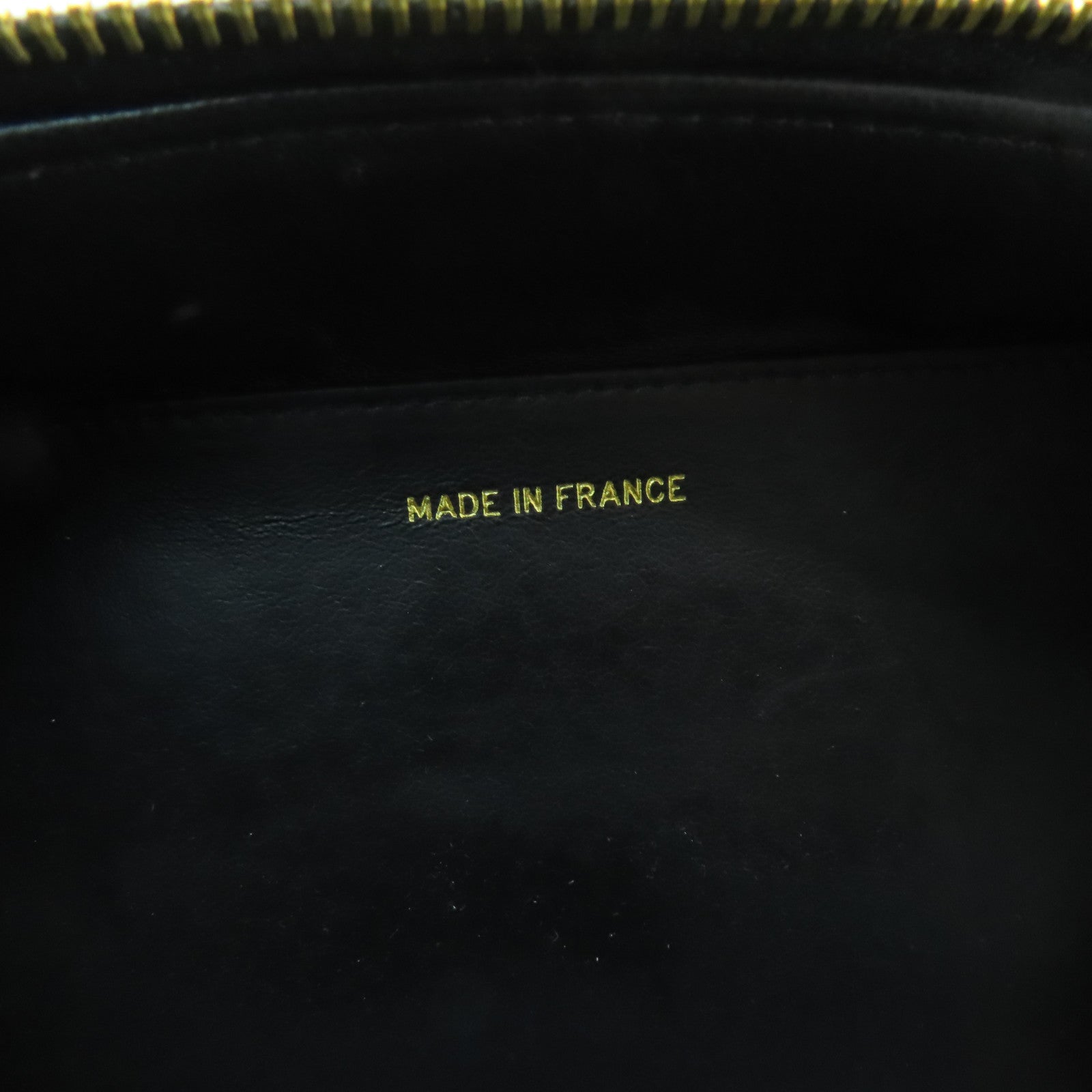 CHANEL 菱格漆皮皮革Chain Shoulder金扣链带肩背袋黑色