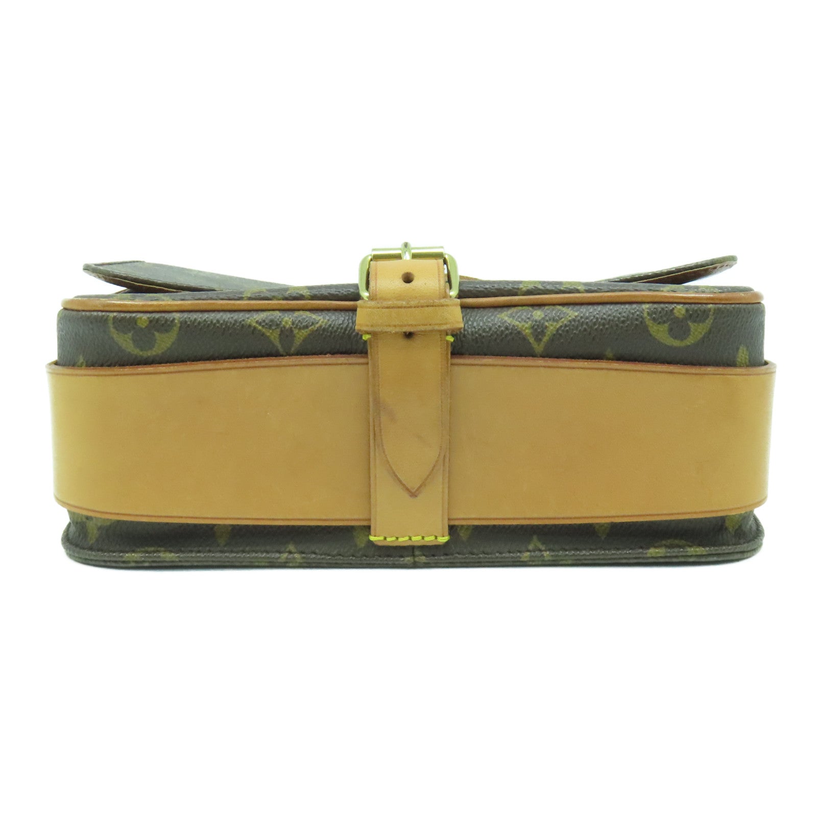 LOUIS VUITTON 【激減優惠】Monogram Cartouchiere MM金扣肩背袋啡色