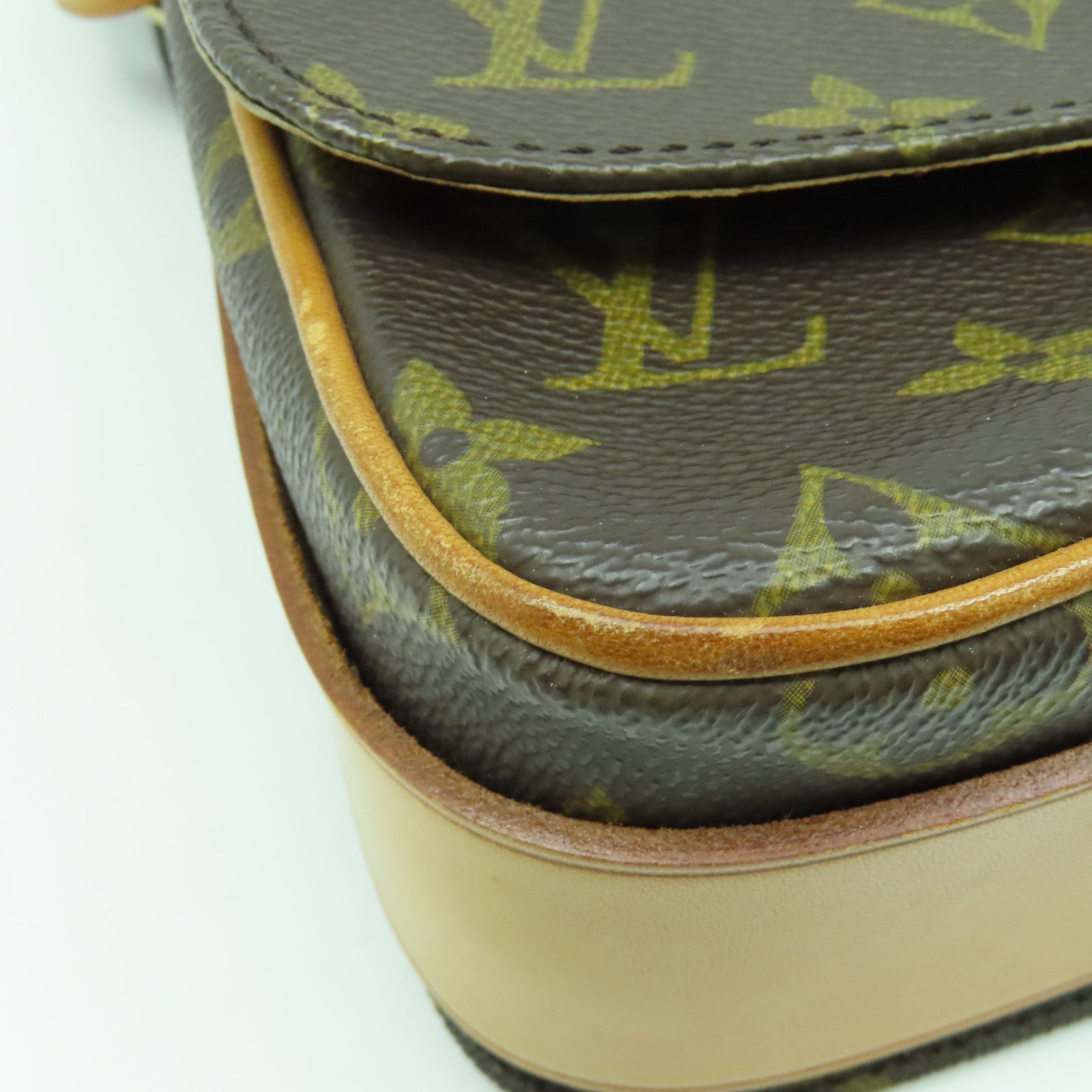 LOUIS VUITTON 【激減優惠】Monogram Cartouchiere MM金扣肩背袋啡色