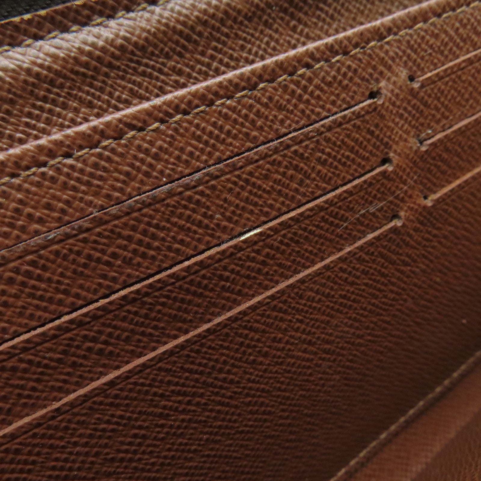 LOUIS VUITTON Monogram Zippy Long Wallet金扣拉錬長錢包啡色