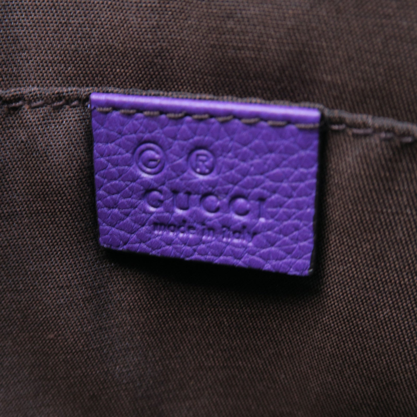 GUCCI 牛皮皮革Clutch Bag金扣手拿包紫色