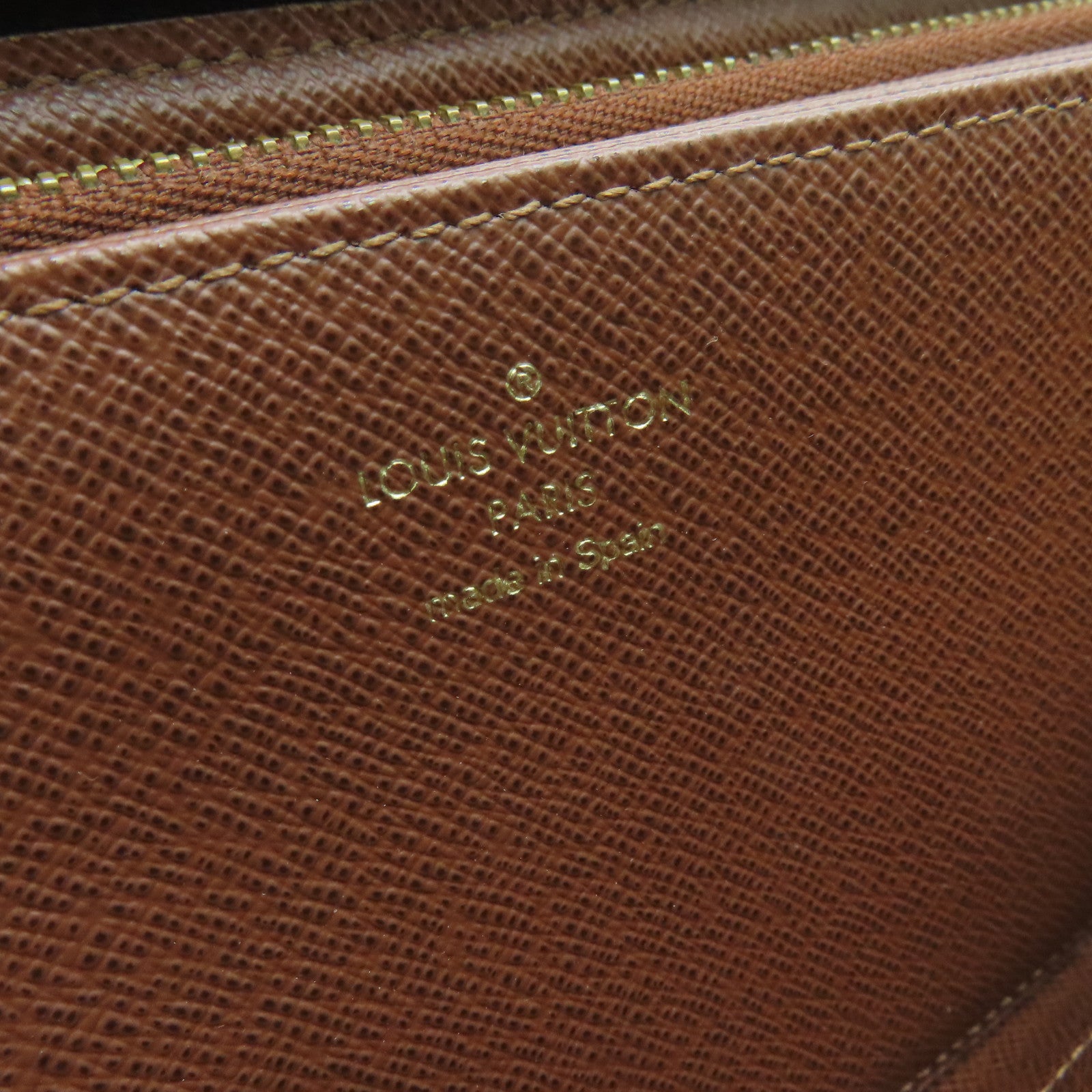 LOUIS VUITTON Monogram Zippy Long Wallet金扣拉錬長錢包啡色