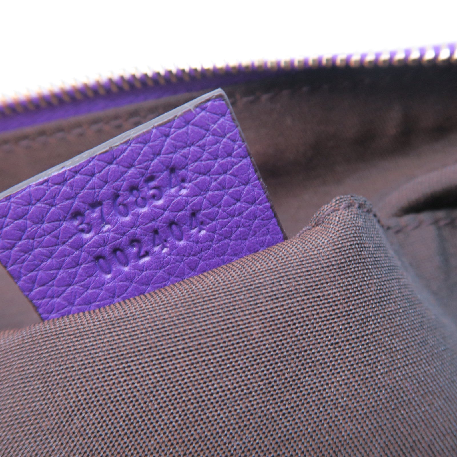 GUCCI 牛皮皮革Clutch Bag金扣手拿包紫色