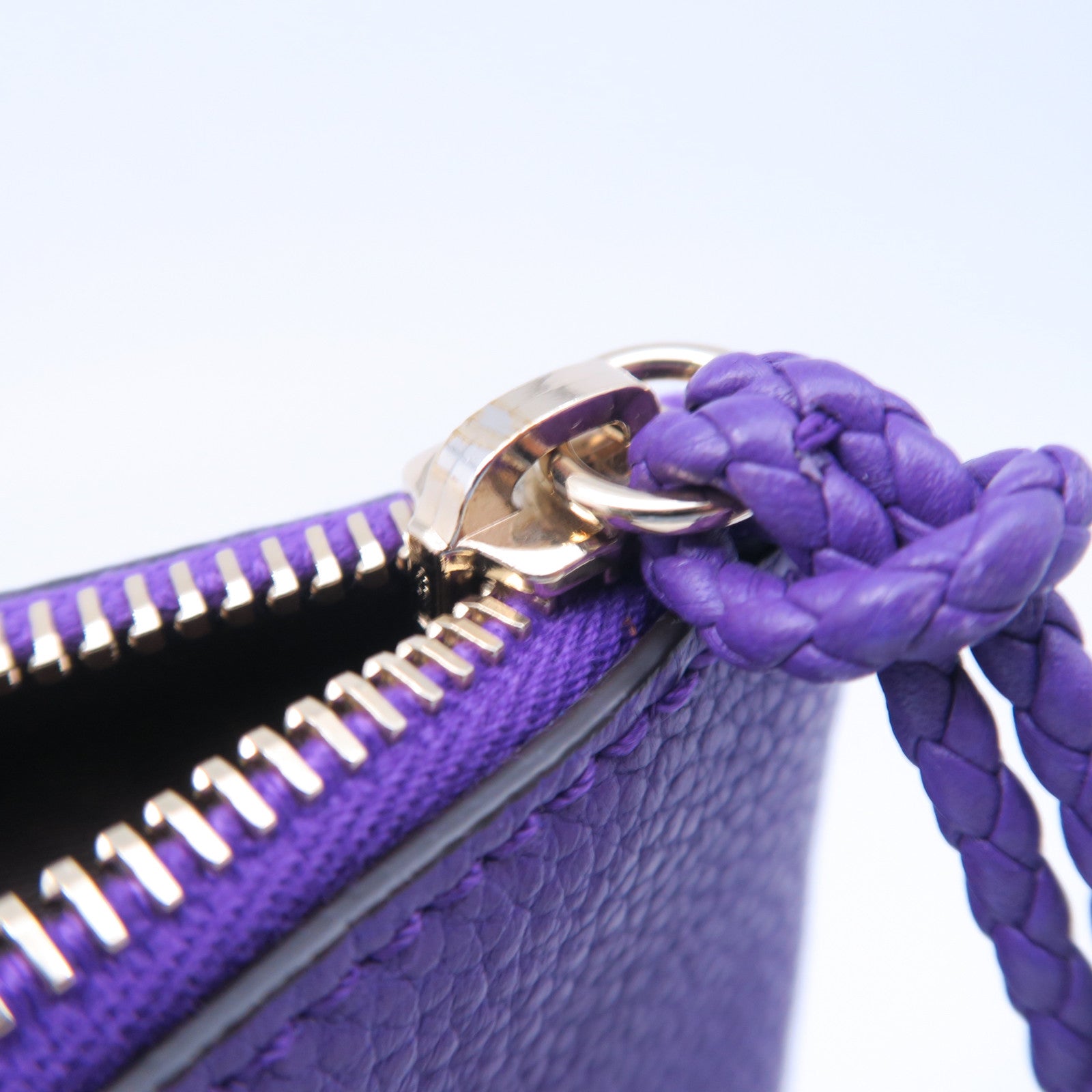 GUCCI 牛皮皮革Clutch Bag金扣手拿包紫色