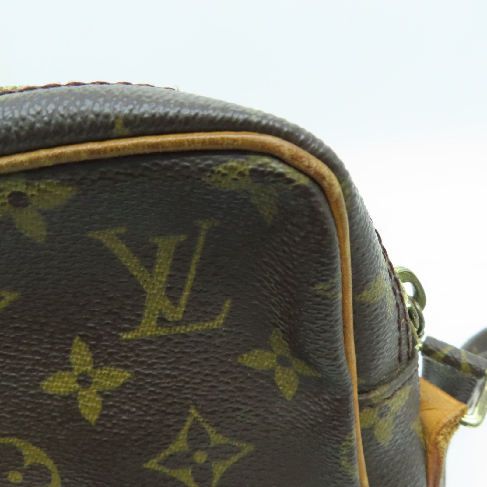 LOUIS VUITTON Monogram Danube金扣肩背袋啡色