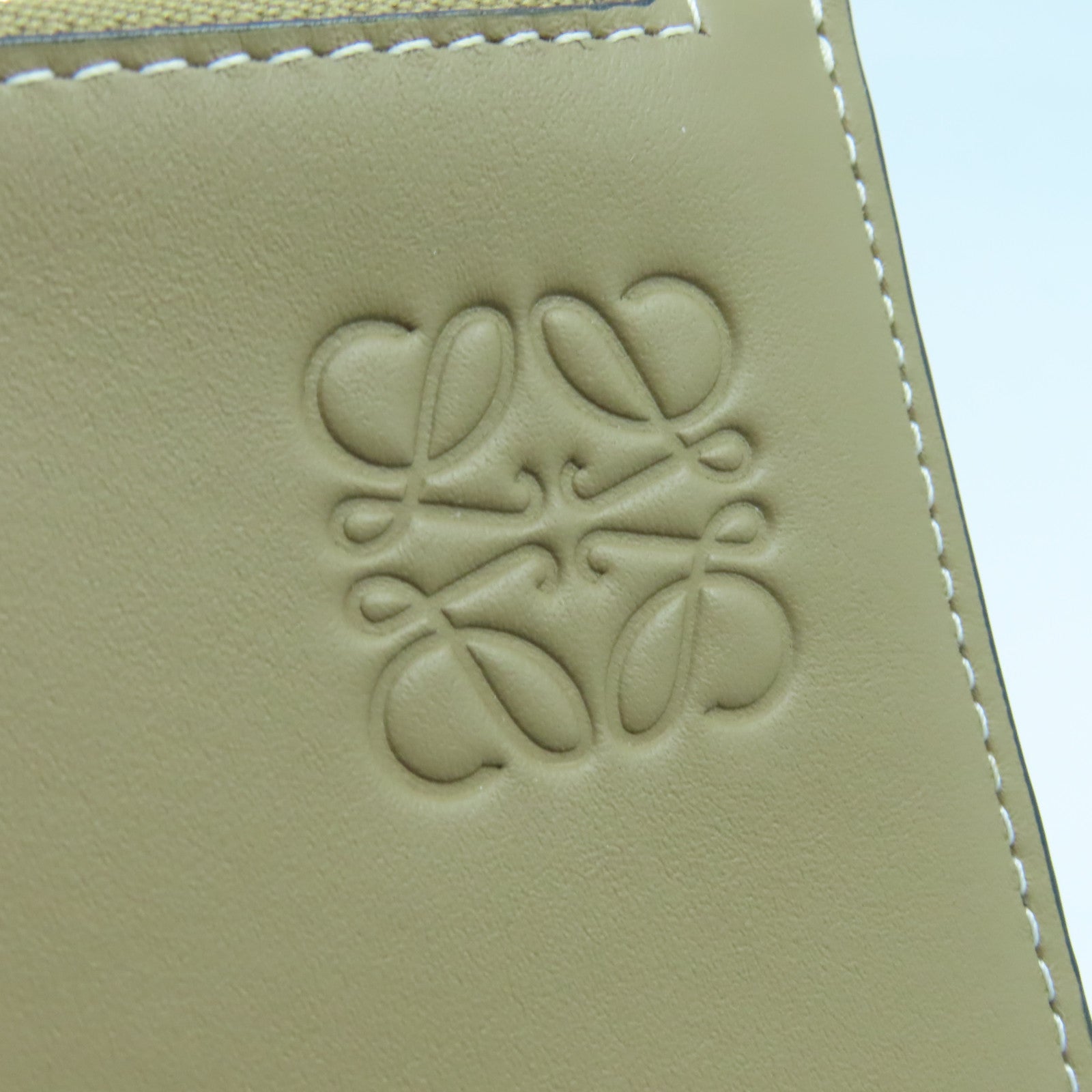 LOEWE 牛皮皮革Gate Double金扣肩背袋啡色