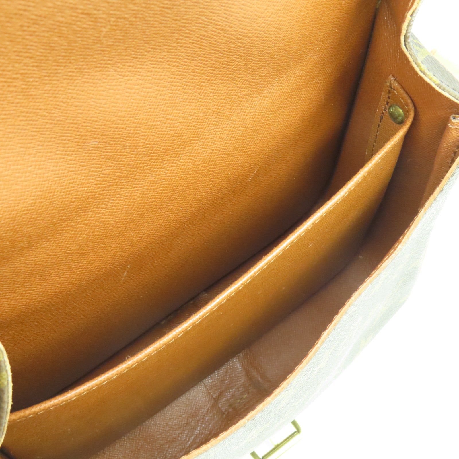 LOUIS VUITTON 【激減優惠】Monogram Cartouchiere MM金扣肩背袋啡色