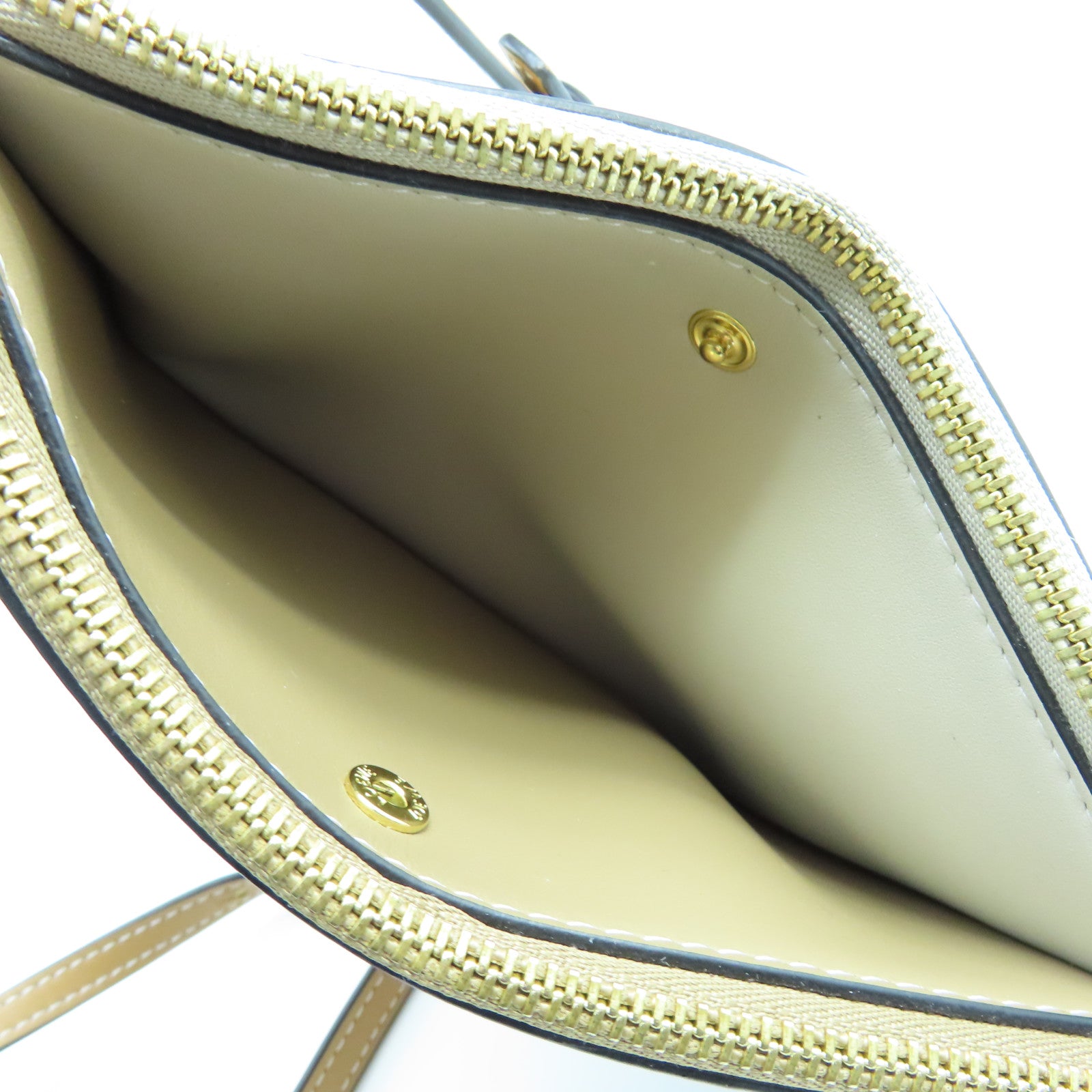 LOEWE 牛皮皮革Gate Double金扣肩背袋啡色