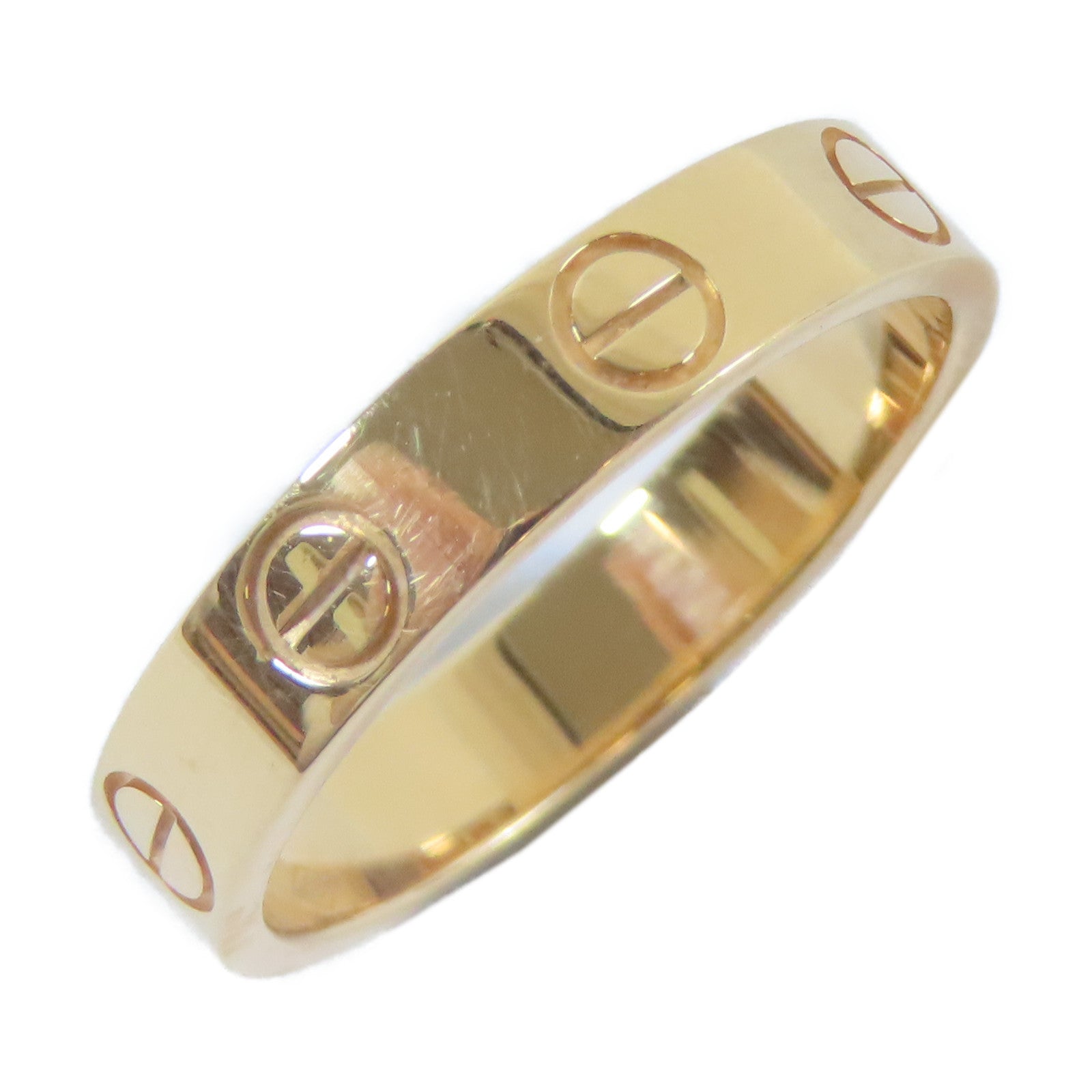 CARTIER 18K玫瑰金Mini Love Ring戒指Cartier#50/US#5