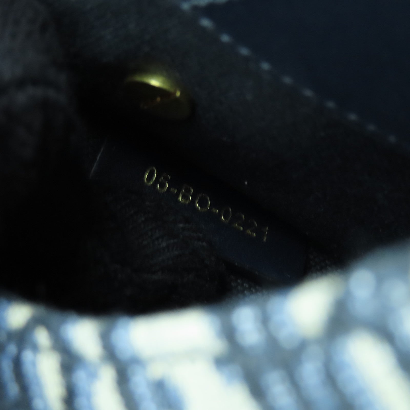 Dior 帆布Shoulder Bag金扣肩背袋黑色/米色/藍色