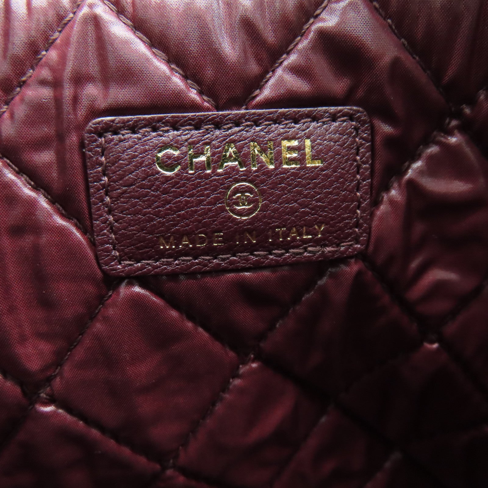 CHANEL Diamond Sheepskin Leather Pouch Gold Buckle Clutch Black