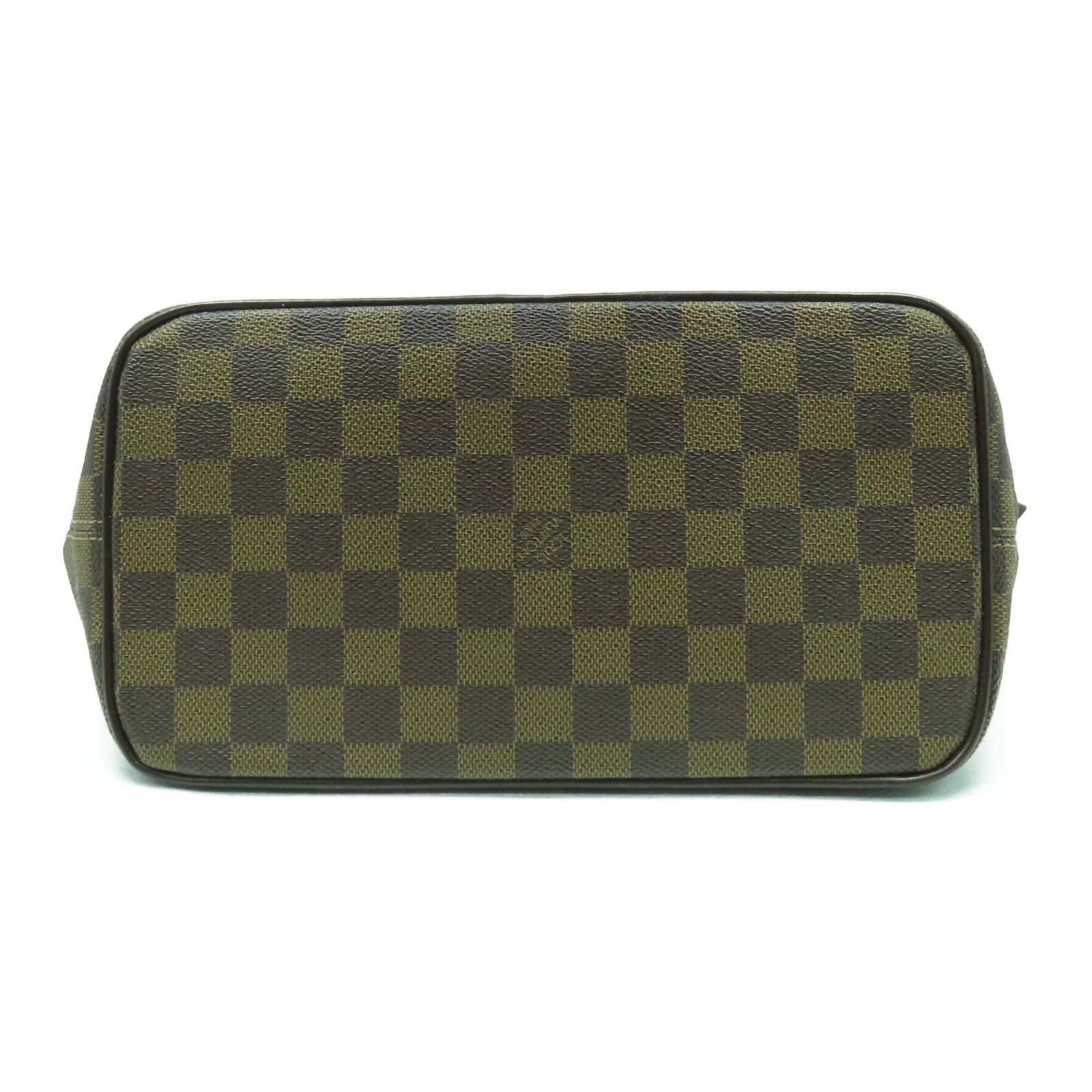 LOUIS VUITTON Damier Ebene Saleya PM金扣手挽袋啡色