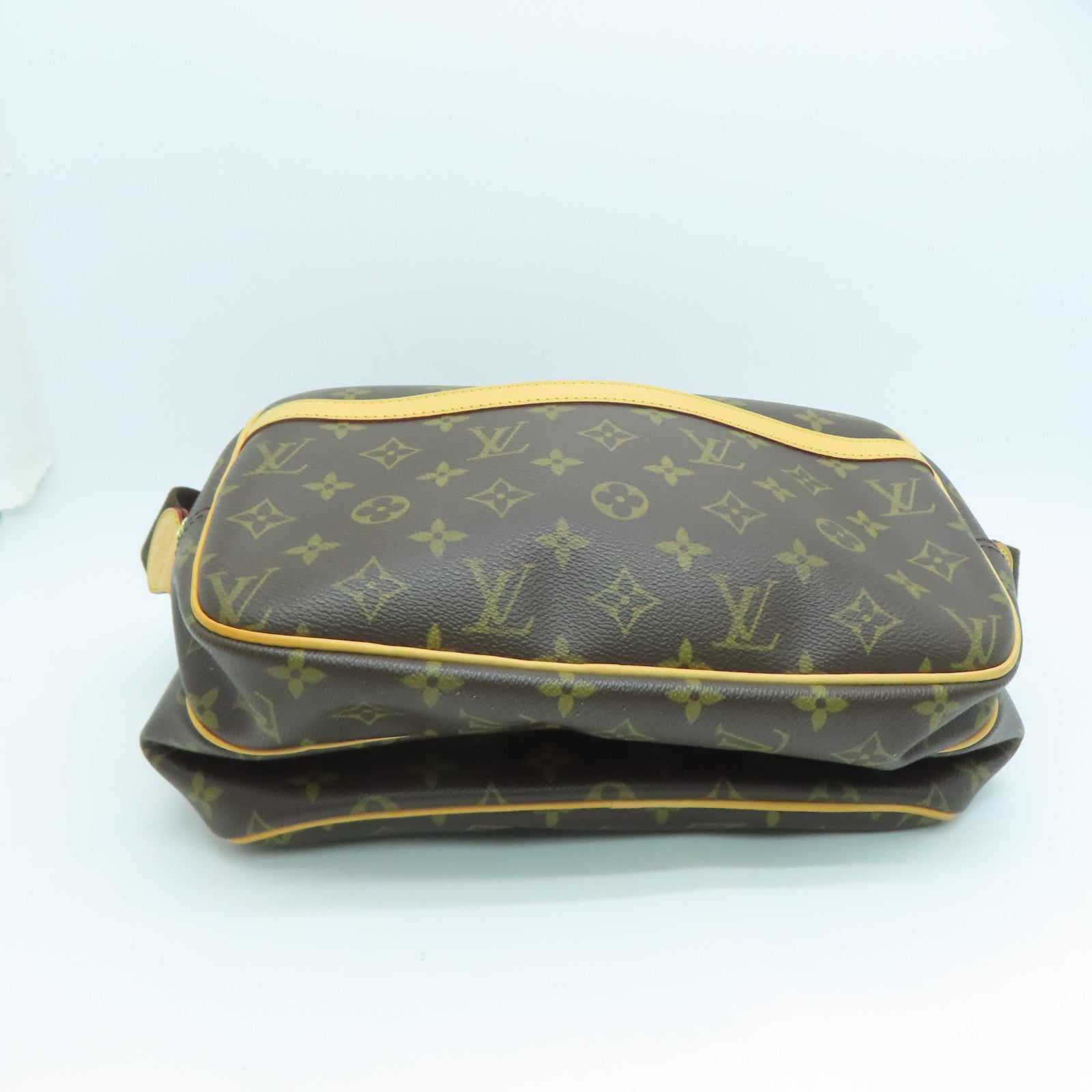 LOUIS VUITTON Monogram Reporter PM金扣肩背袋啡色