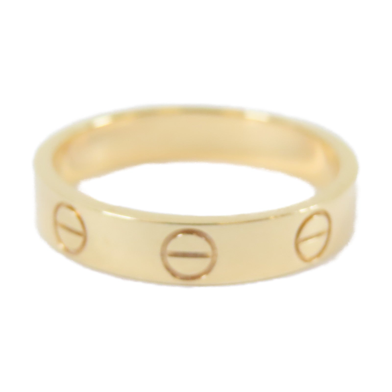 CARTIER 18K玫瑰金Mini Love Ring戒指Cartier#50/US#5