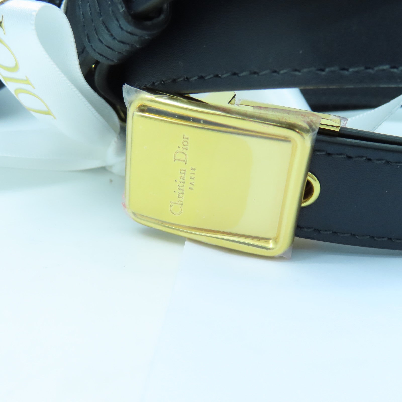 Dior 帆布Shoulder Bag金扣肩背袋黑色/米色/藍色