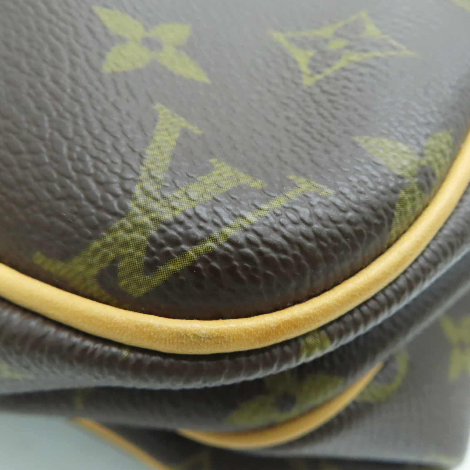 LOUIS VUITTON Monogram Reporter PM金扣肩背袋啡色