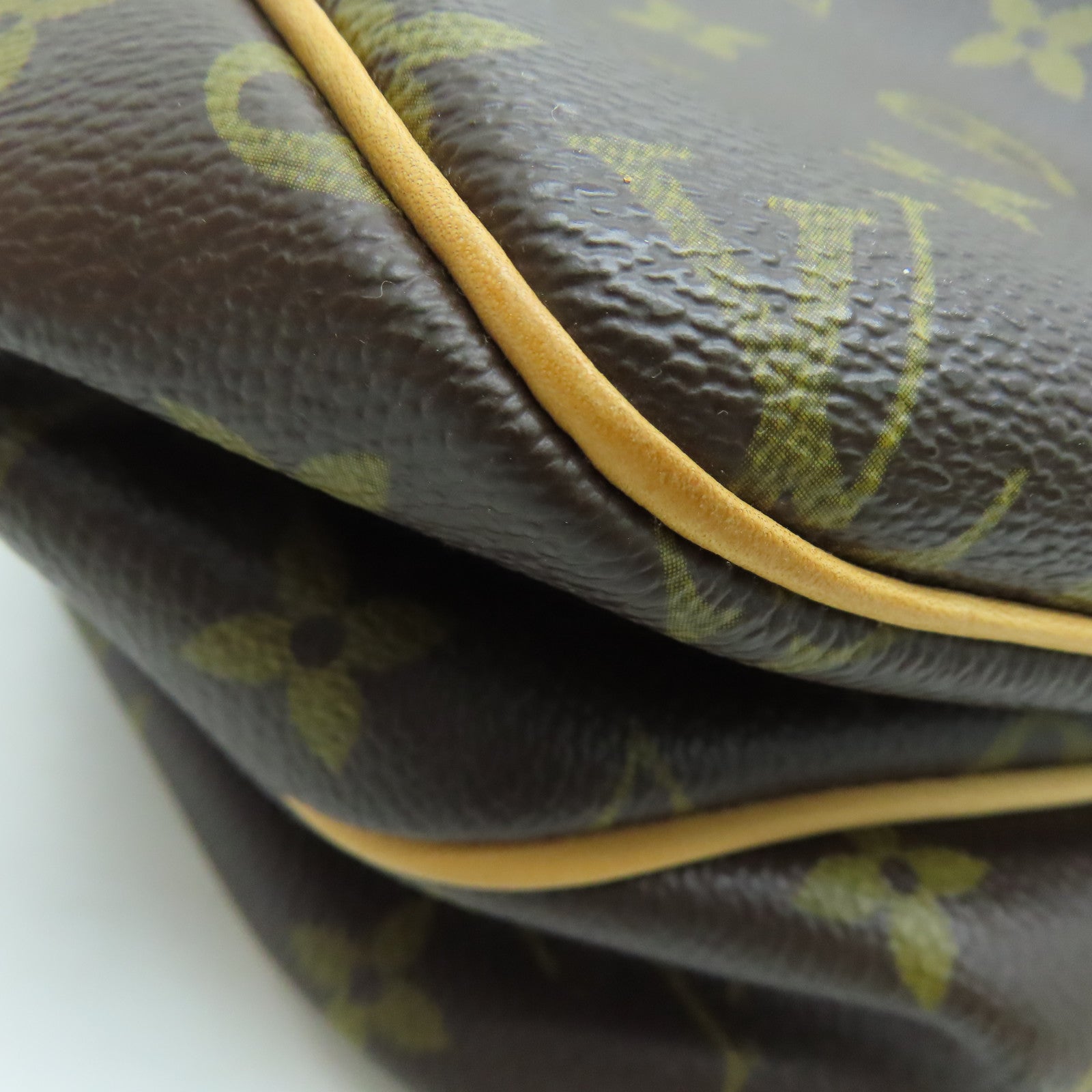 LOUIS VUITTON Monogram Reporter PM金扣肩背袋啡色