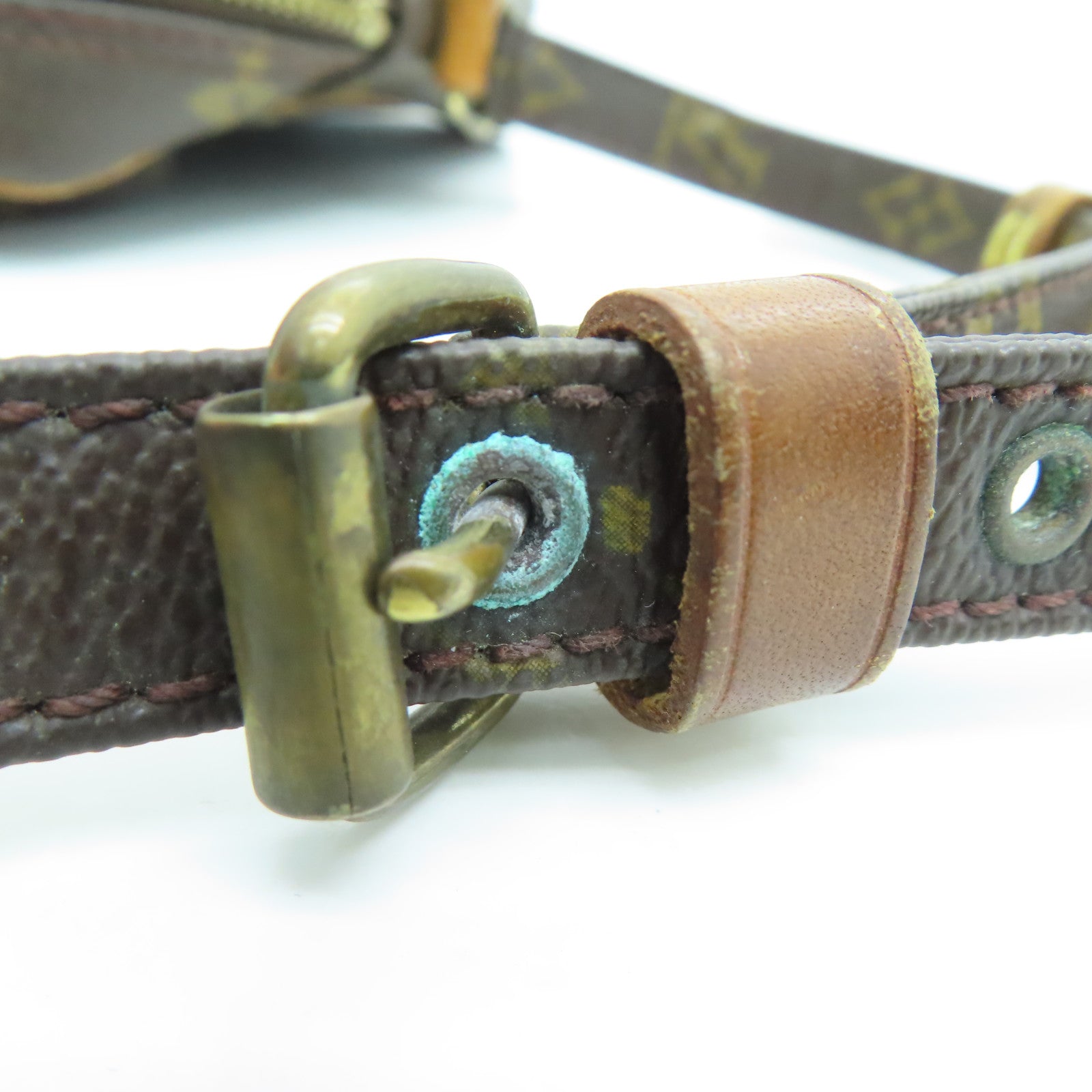LOUIS VUITTON Monogram Danube金扣肩背袋啡色