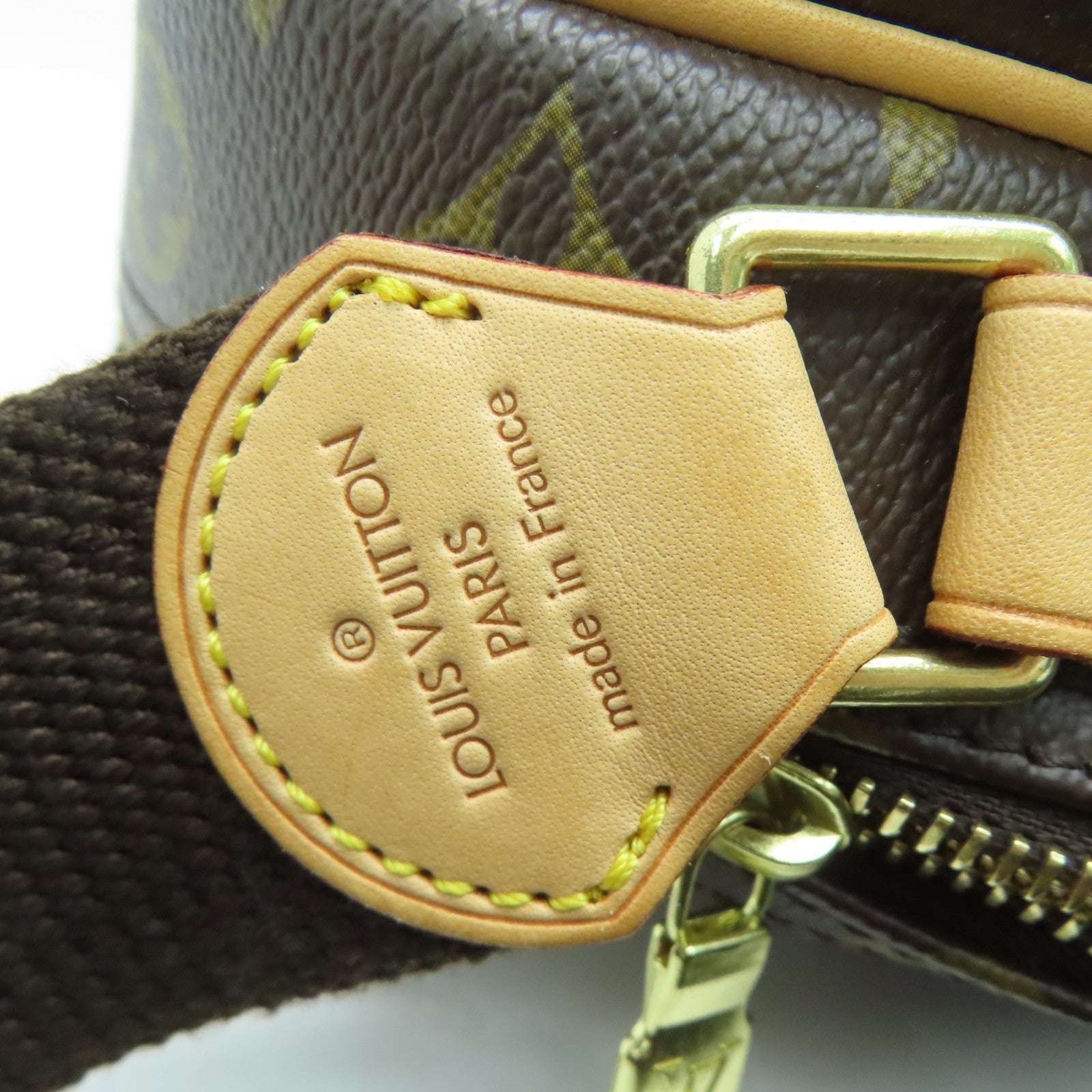 LOUIS VUITTON Monogram Reporter PM金扣肩背袋啡色