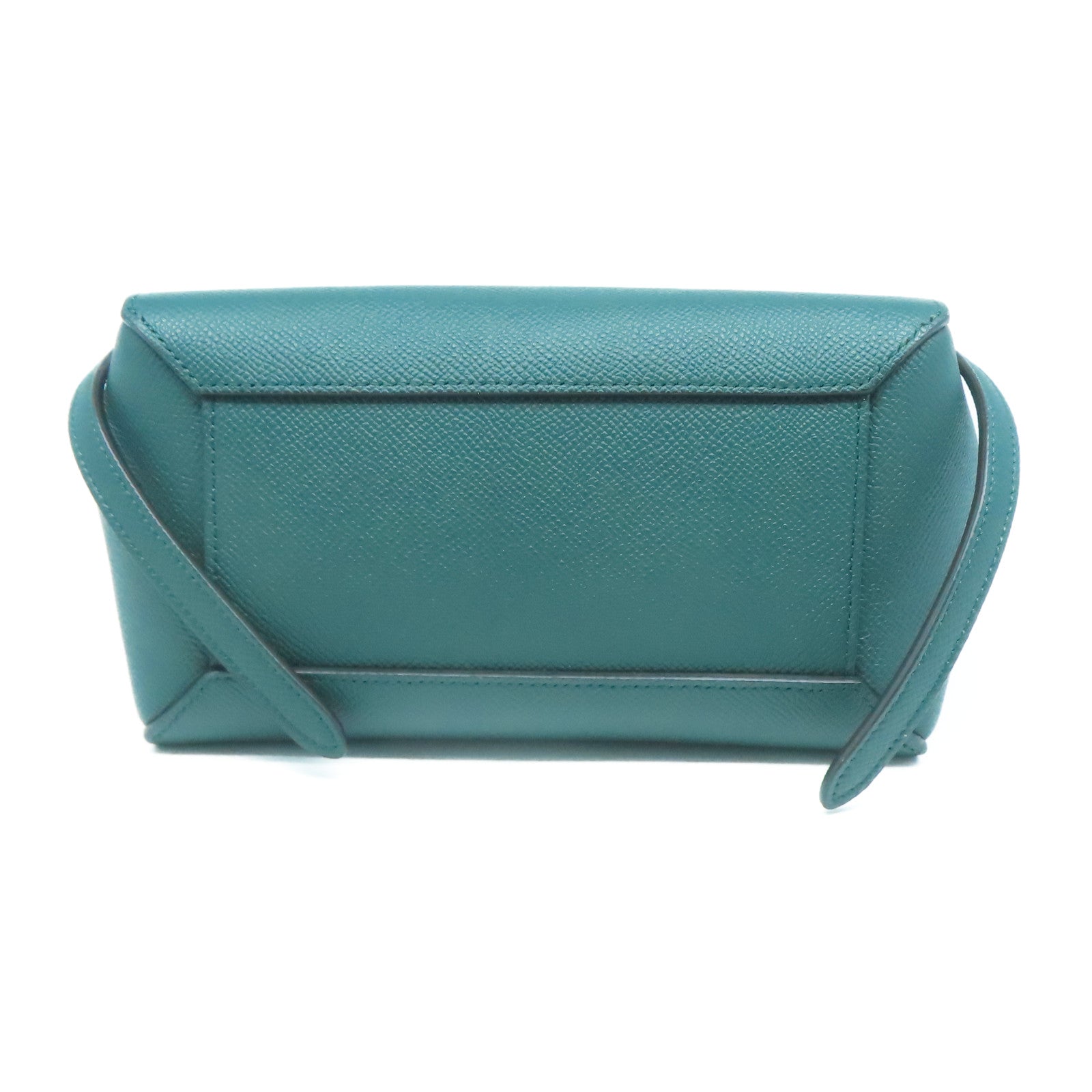CELINE 牛皮皮革2 Way Shoulder金扣手挽肩背兩用袋綠色