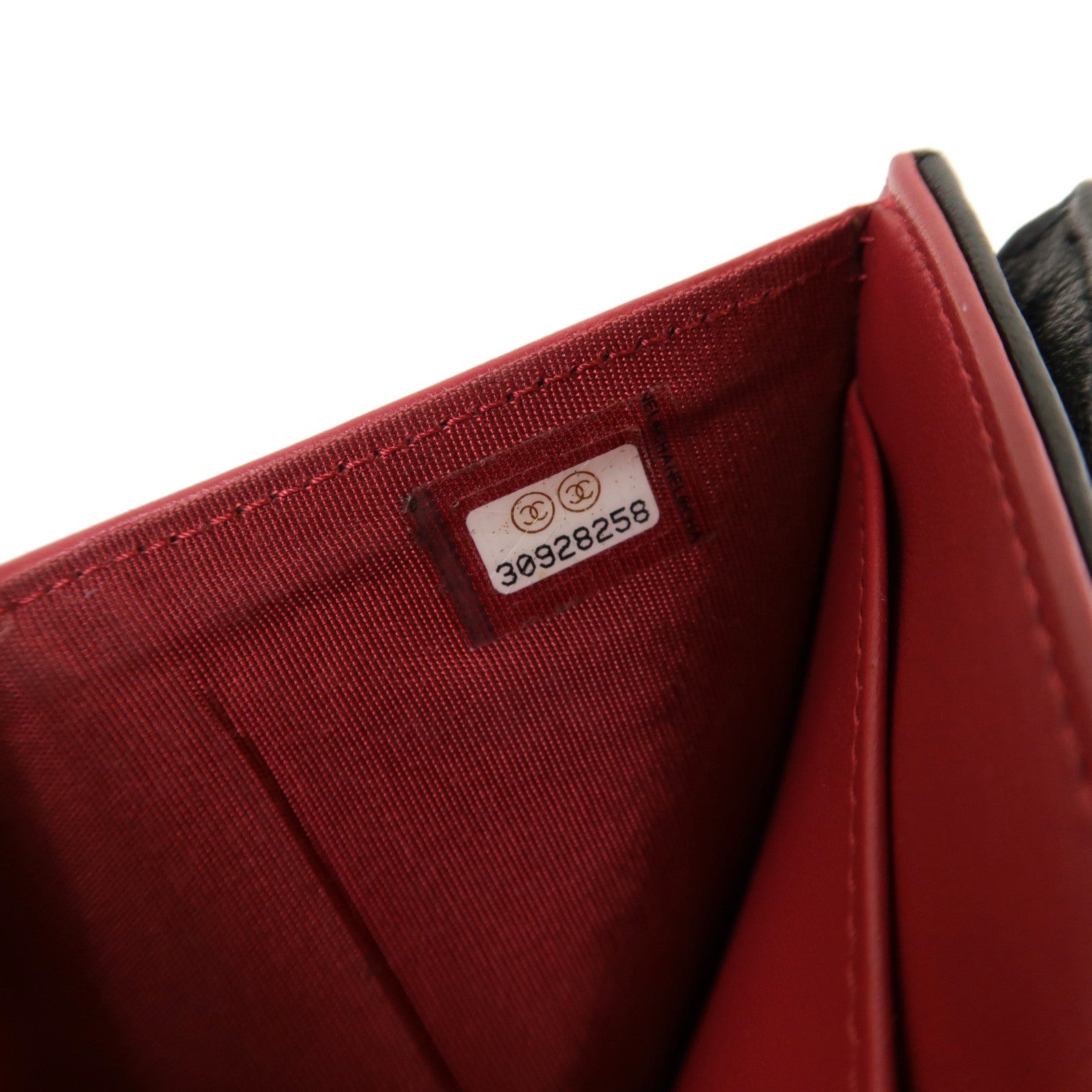 CHANEL 菱格羊皮皮革Chanel 19 Small Flap Wallet金扣錢包黑色