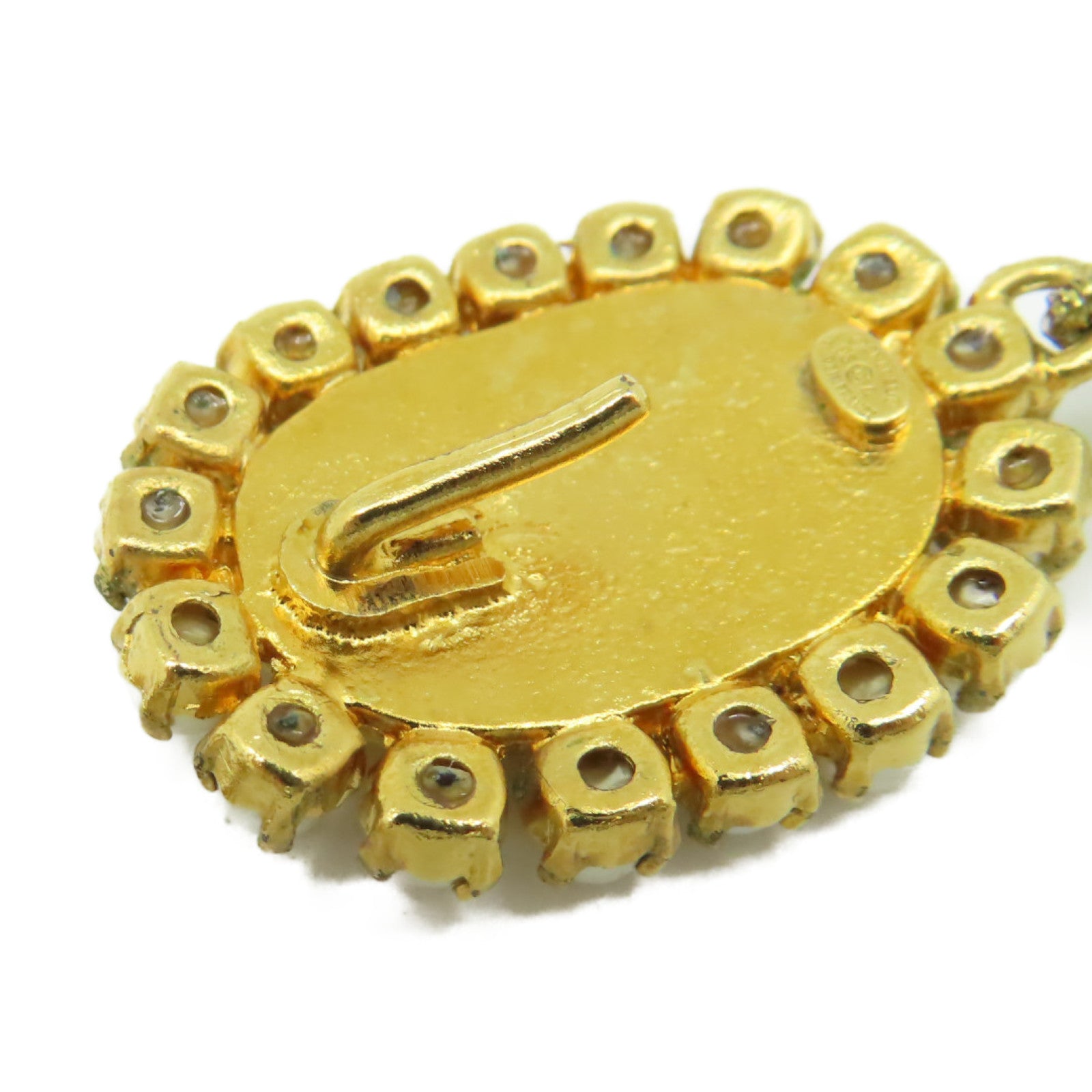 CHANEL 金屬/仿珍珠Necklace項鍊珍珠色/金色